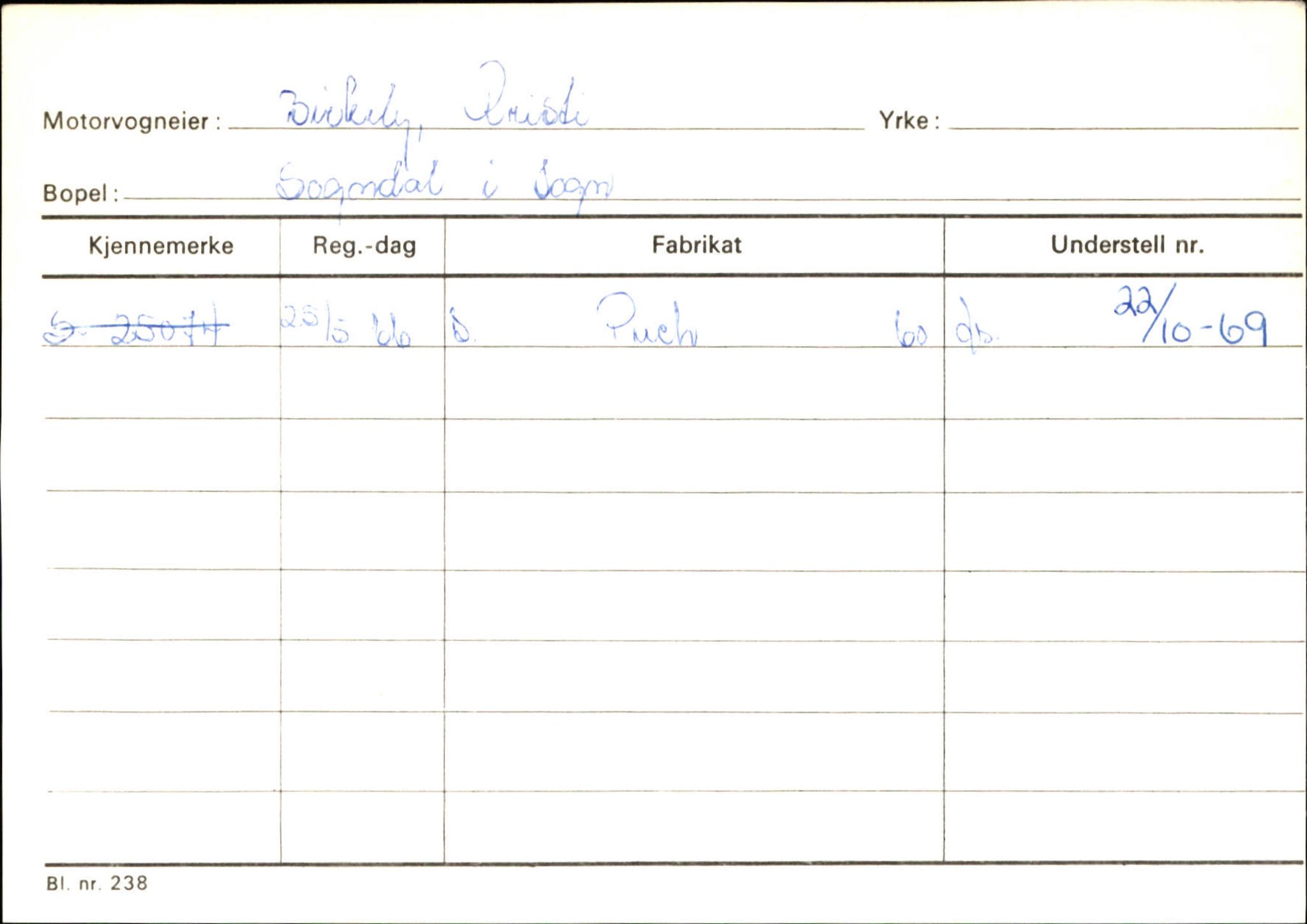 Statens vegvesen, Sogn og Fjordane vegkontor, AV/SAB-A-5301/4/F/L0124: Eigarregister Sogndal A-U, 1945-1975, s. 126