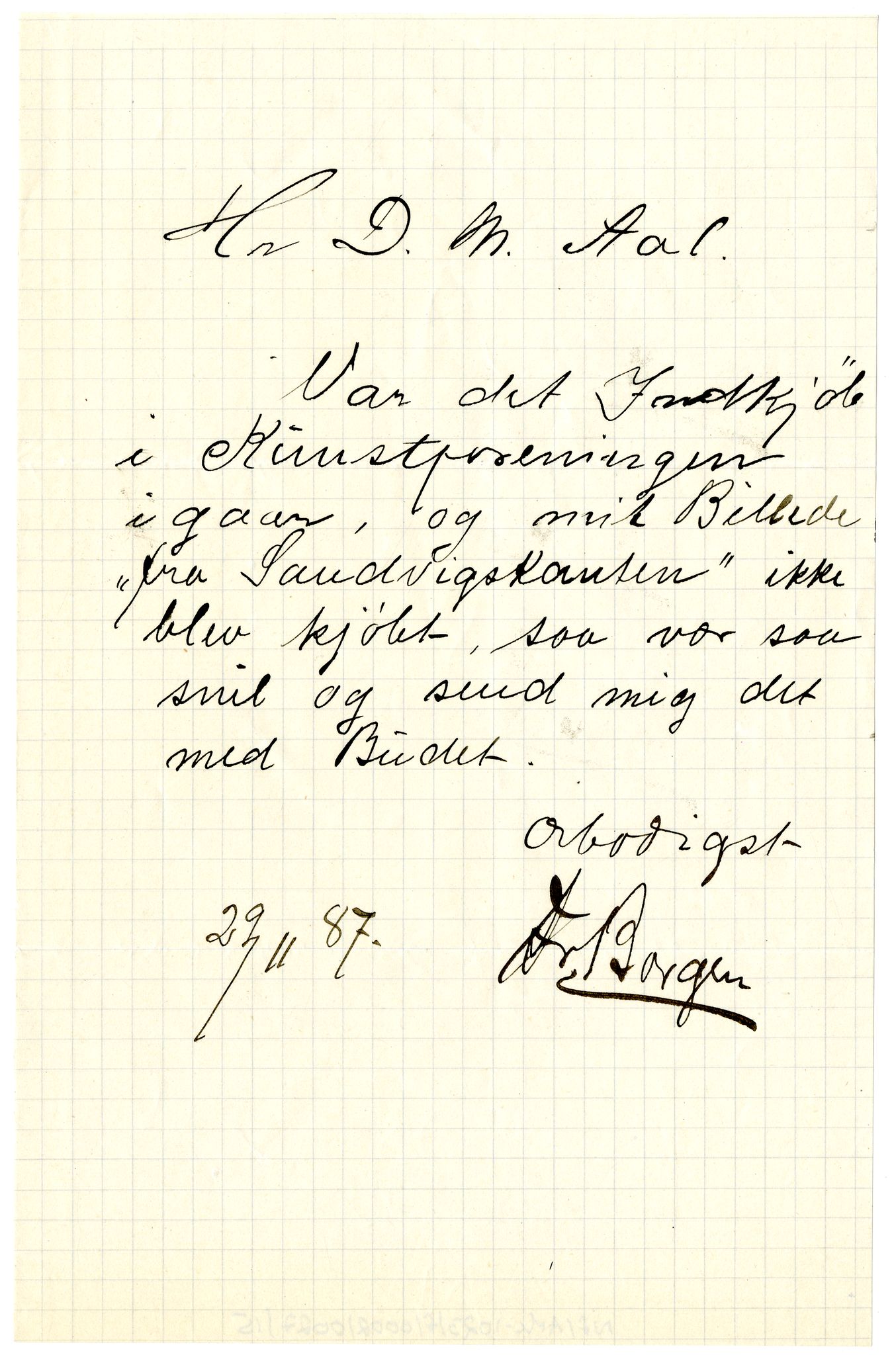 Diderik Maria Aalls brevsamling, NF/Ark-1023/F/L0002: D.M. Aalls brevsamling. B - C, 1799-1889, s. 153