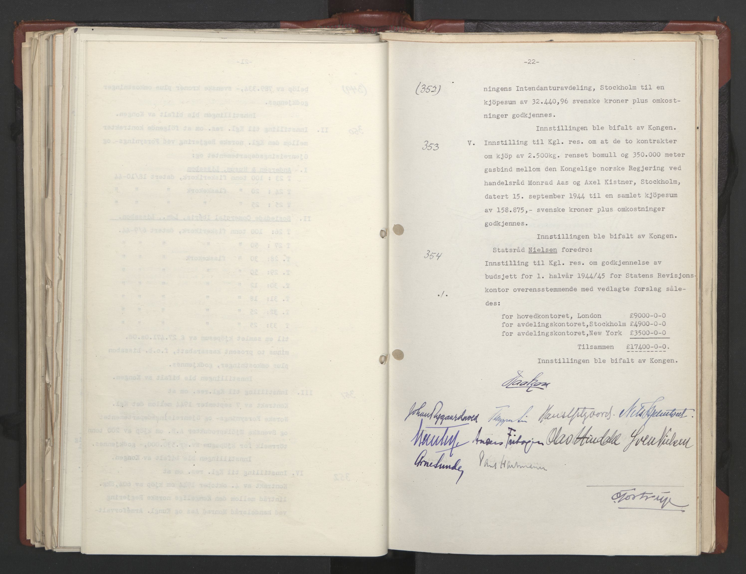 Statsrådssekretariatet, AV/RA-S-1001/A/Ac/L0125: Kgl. res. 21/7-15/12, 1944, s. 200