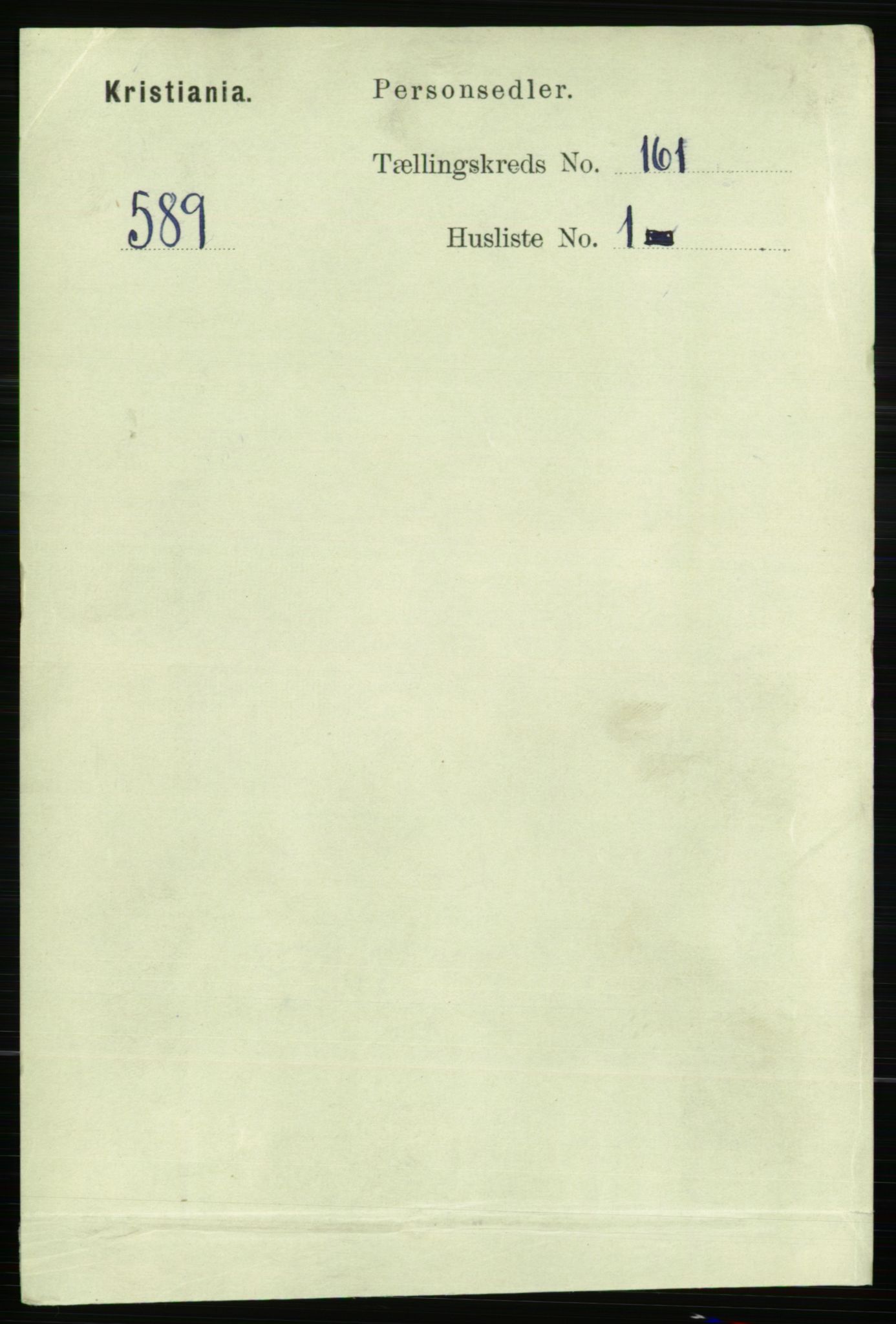 RA, Folketelling 1891 for 0301 Kristiania kjøpstad, 1891, s. 91418