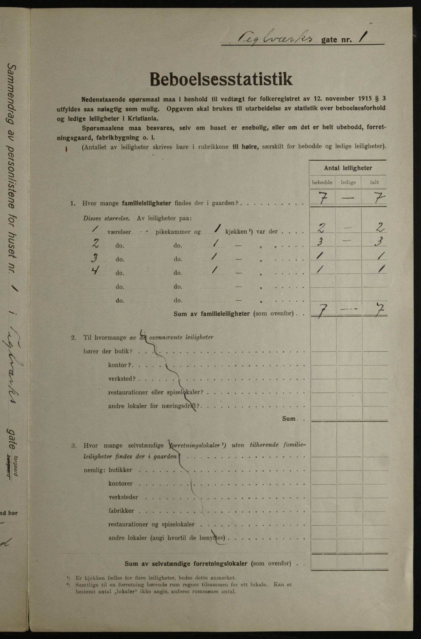 OBA, Kommunal folketelling 1.12.1923 for Kristiania, 1923, s. 118705