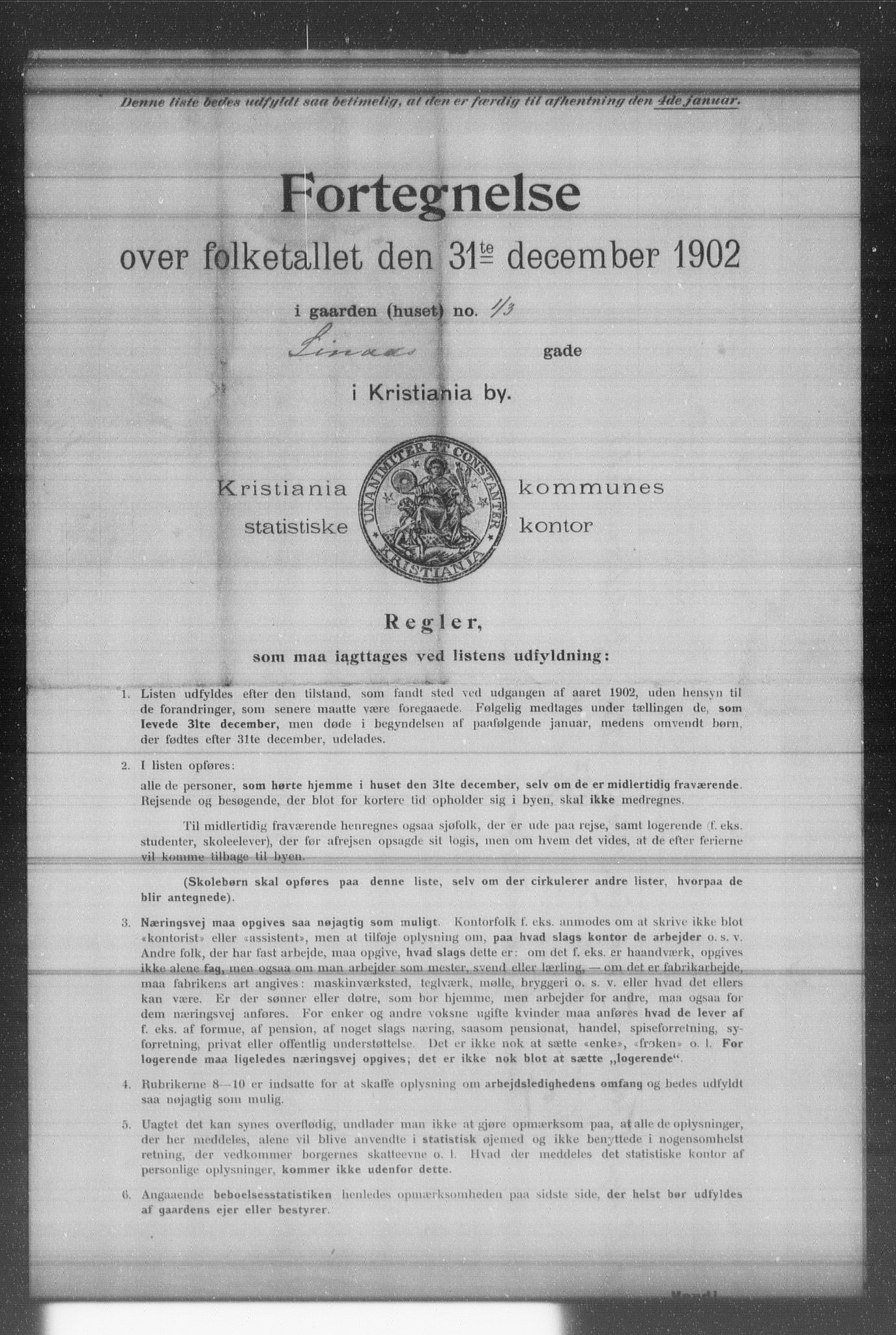 OBA, Kommunal folketelling 31.12.1902 for Kristiania kjøpstad, 1902, s. 11104