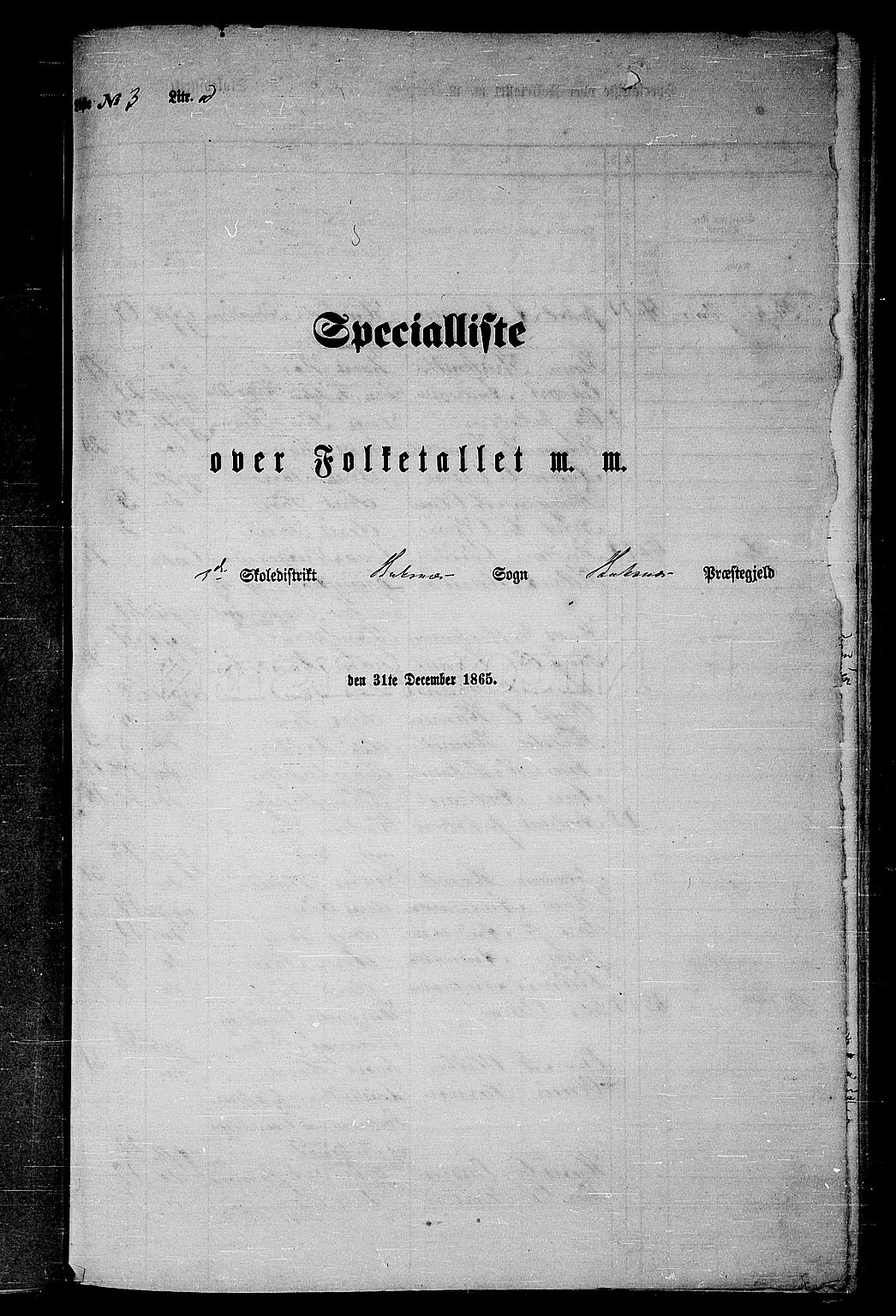 RA, Folketelling 1865 for 1860P Buksnes prestegjeld, 1865, s. 52