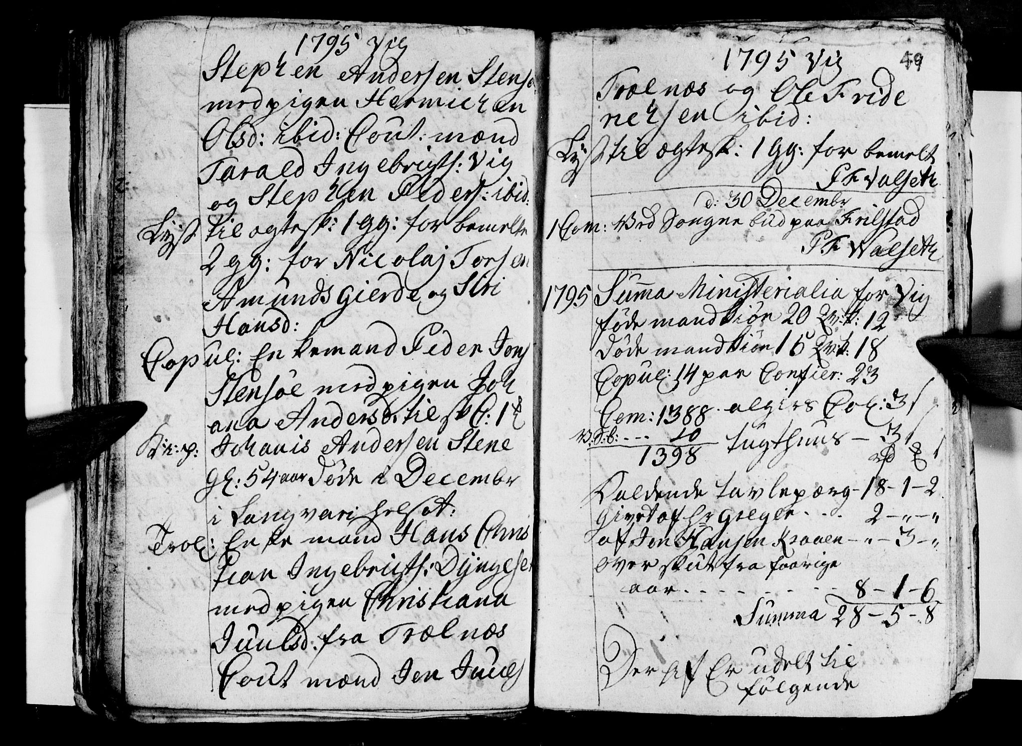 Ministerialprotokoller, klokkerbøker og fødselsregistre - Nordland, AV/SAT-A-1459/812/L0184: Klokkerbok nr. 812C02, 1793-1809, s. 49