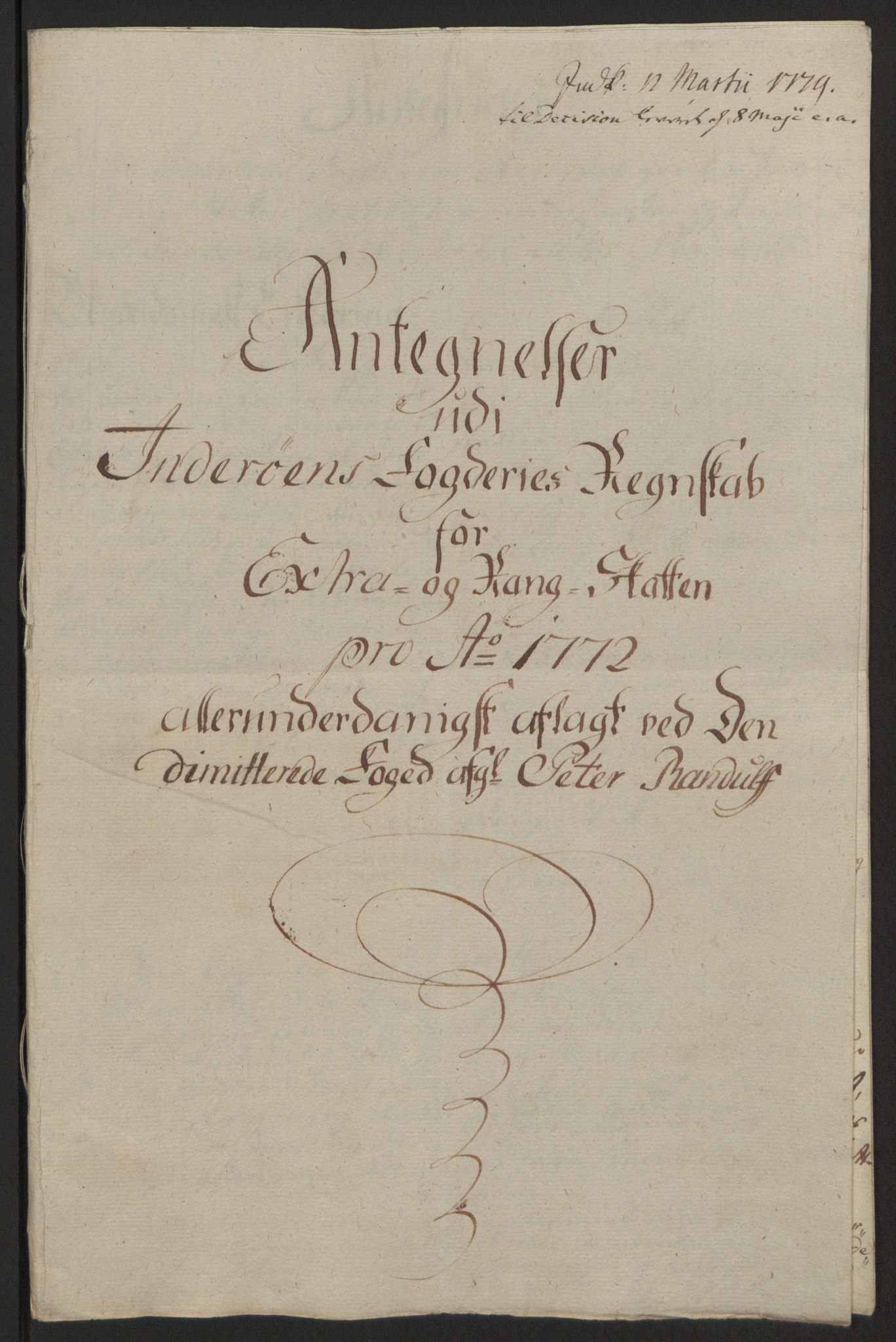 Rentekammeret inntil 1814, Reviderte regnskaper, Fogderegnskap, RA/EA-4092/R63/L4420: Ekstraskatten Inderøy, 1762-1772, s. 640