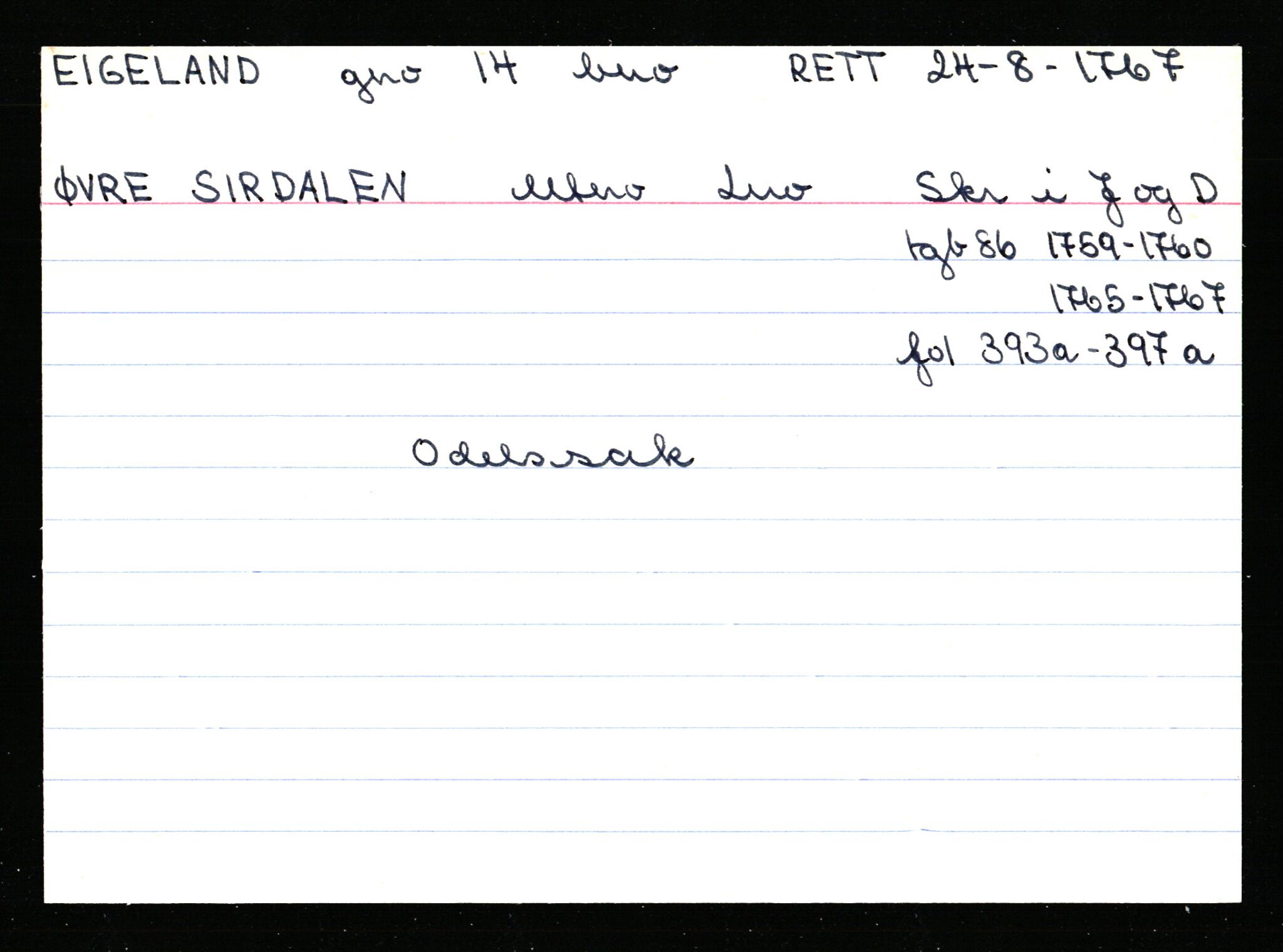 Statsarkivet i Stavanger, AV/SAST-A-101971/03/Y/Ym/L0072: Åstedskort sortert etter gårdsnavn: Årvold - Åvendal (Rogaland) og Ausdal - Jendal indre (Vest-Agder), 1600-1950, s. 484