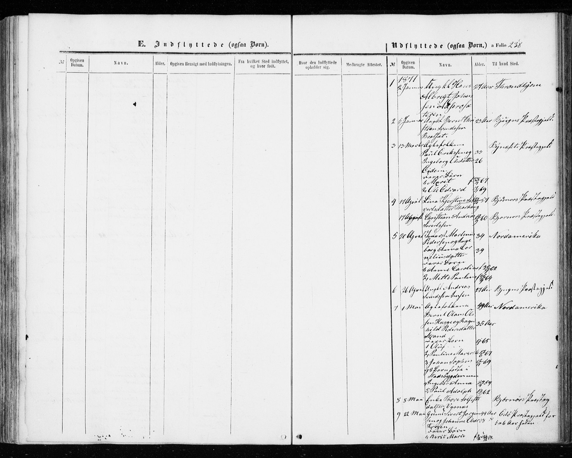 Ministerialprotokoller, klokkerbøker og fødselsregistre - Sør-Trøndelag, SAT/A-1456/655/L0678: Ministerialbok nr. 655A07, 1861-1873, s. 238