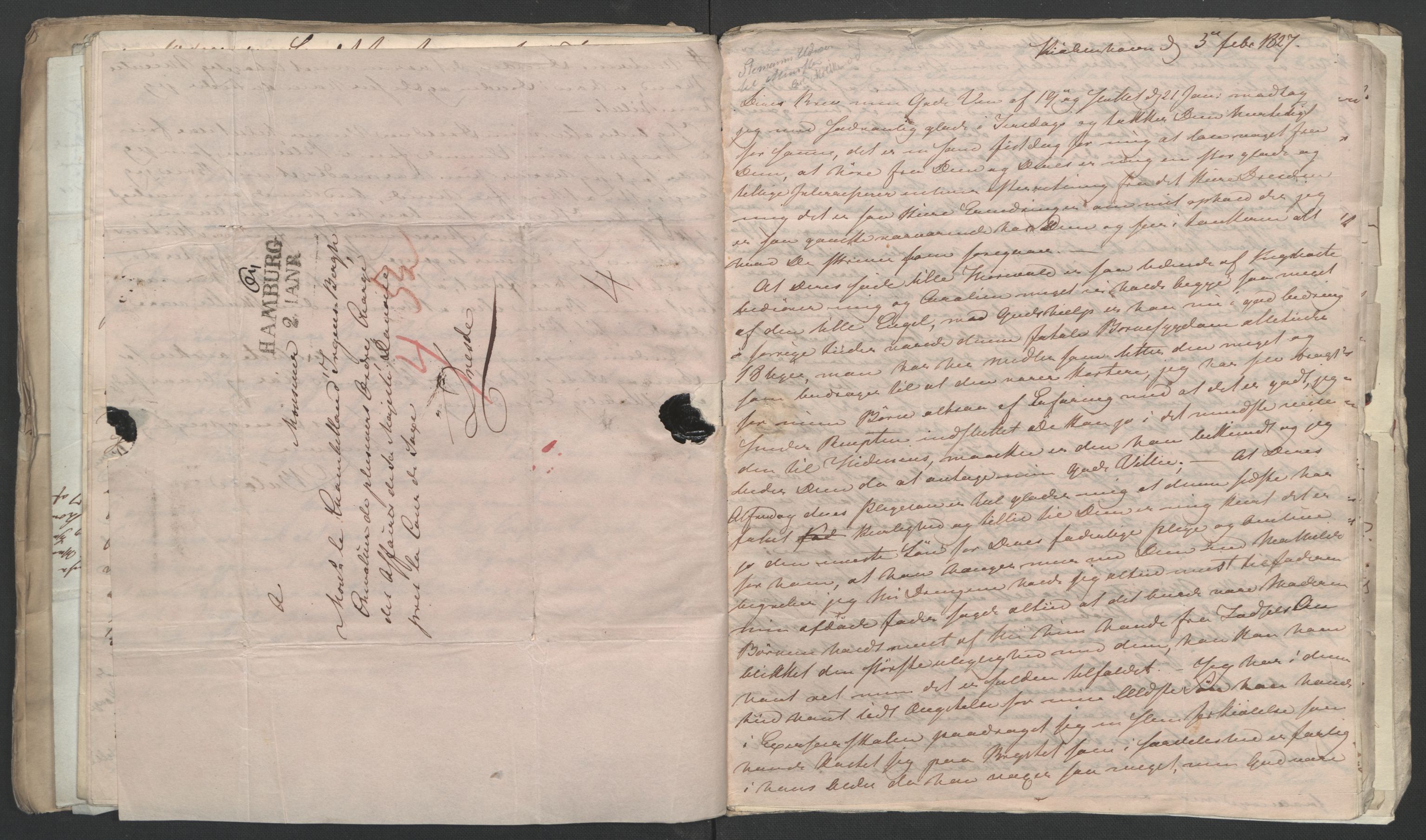 Faye, Andreas, AV/RA-PA-0015/F/Fh/L0027/0001: -- / Breve fra fru Emilie Bülow til Irgens-Bergh angaaende dagens begivenheder ved det danske hof 1825-1827, s. 59