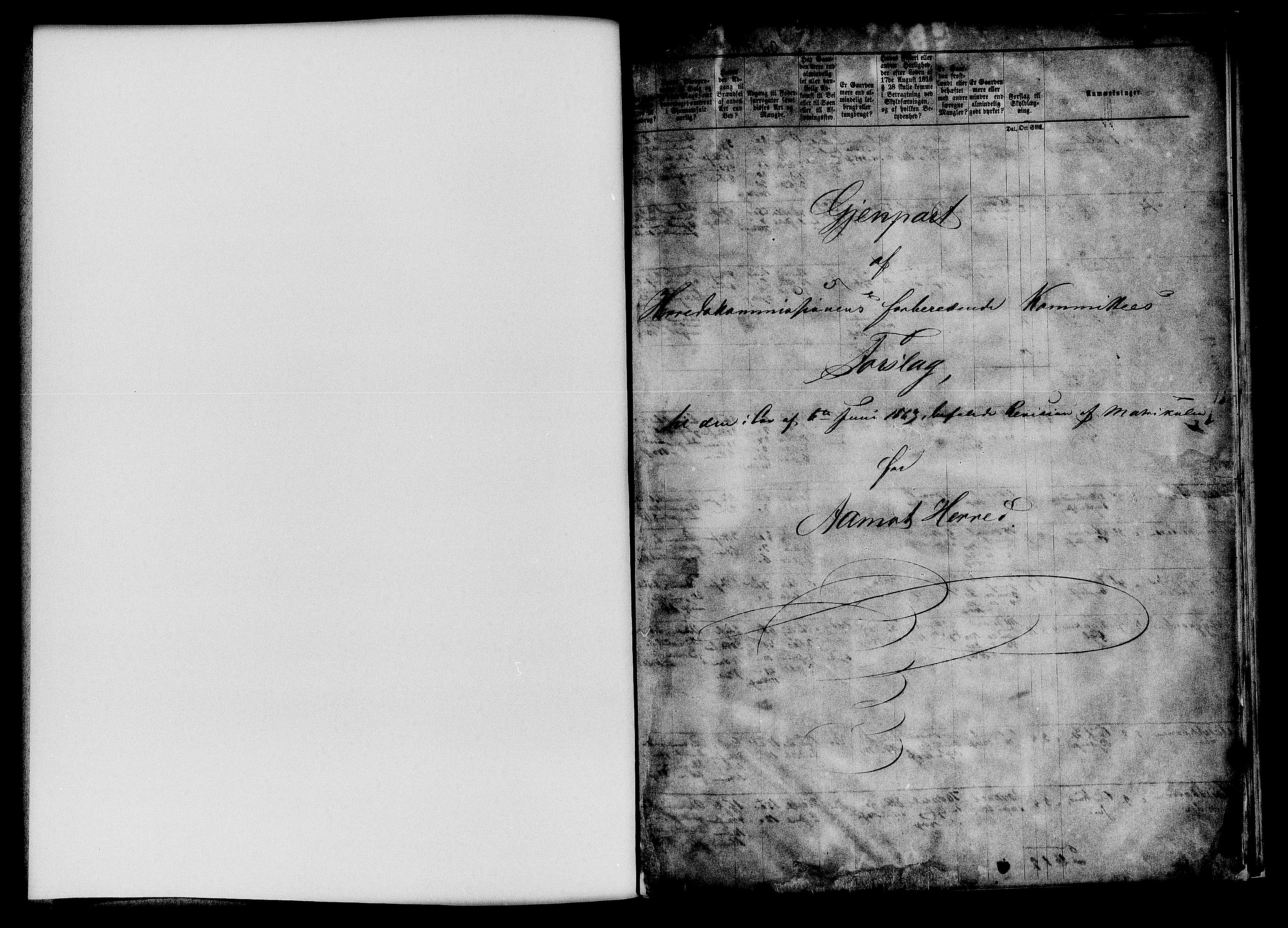 Matrikkelrevisjonen av 1863, AV/RA-S-1530/F/Fe/L0060: Åmot, 1863