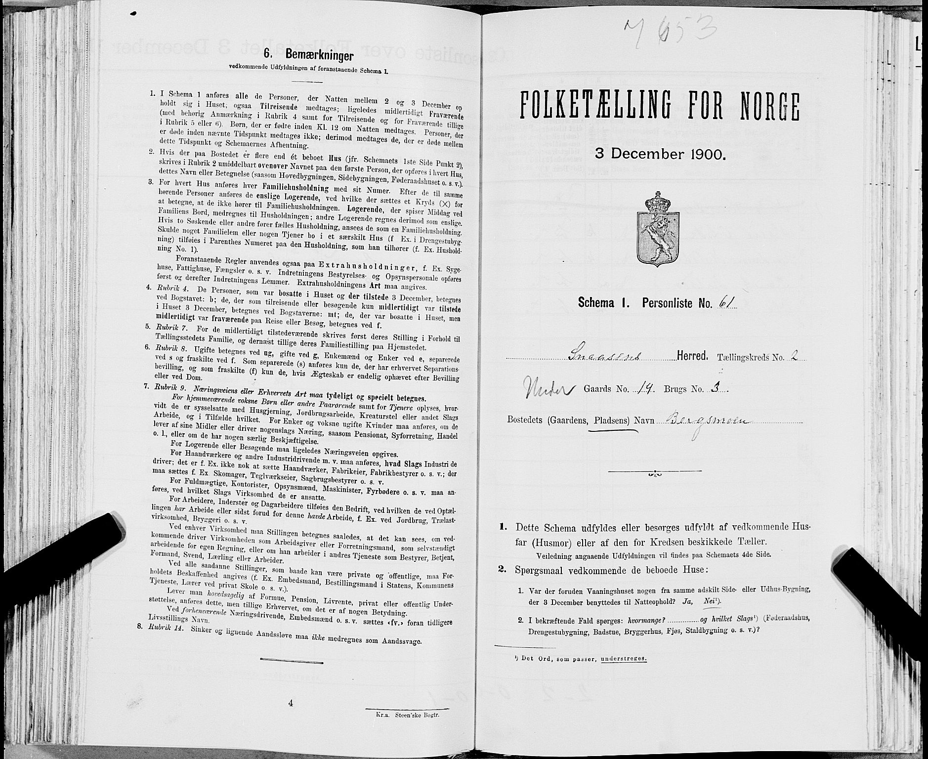 SAT, Folketelling 1900 for 1736 Snåsa herred, 1900, s. 443
