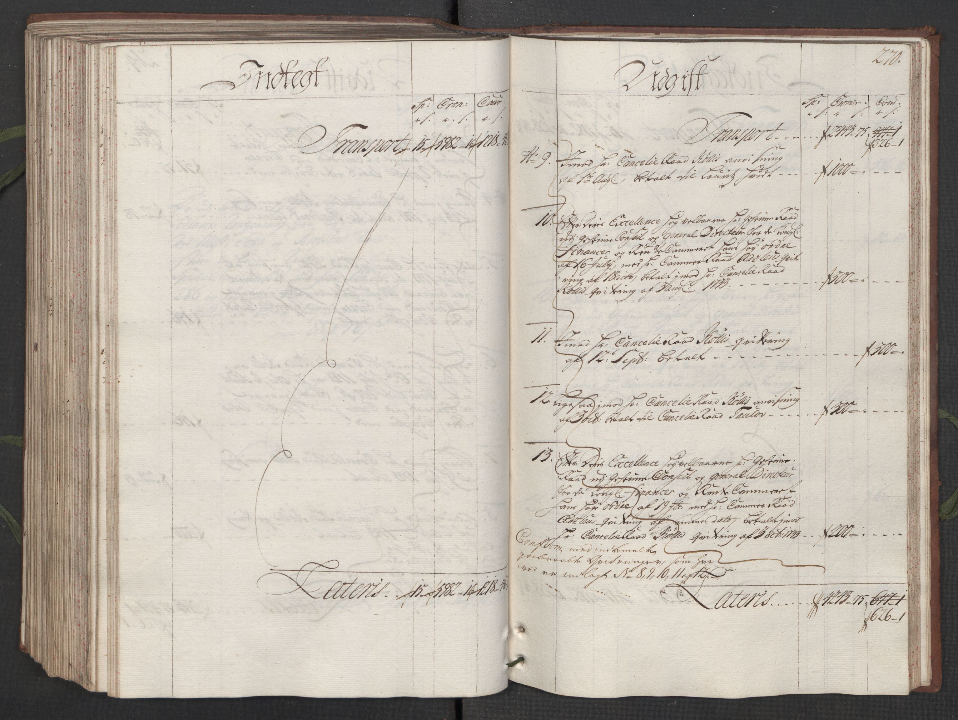 Generaltollkammeret, tollregnskaper, AV/RA-EA-5490/R05/L0014/0001: Tollregnskaper Moss, Son, Krokstad / Hovedtollbok, 1733, s. 269b-270a