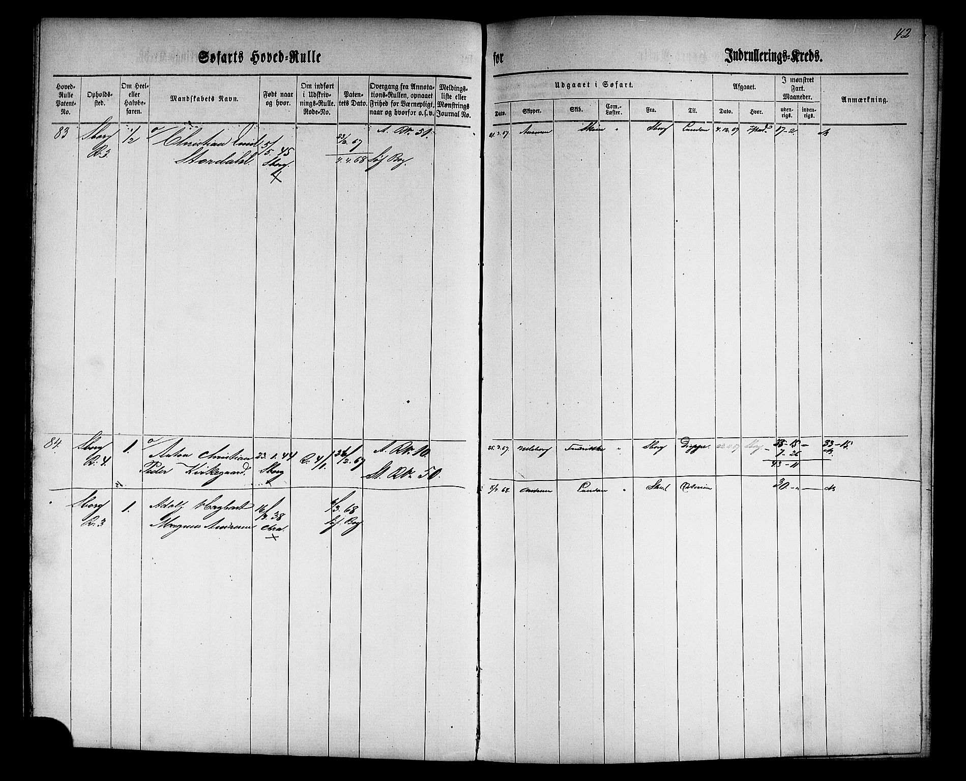 Sarpsborg mønstringskontor, SAO/A-10569c/F/Fc/Fcb/L0001: Hovedrulle, 1860, s. 44