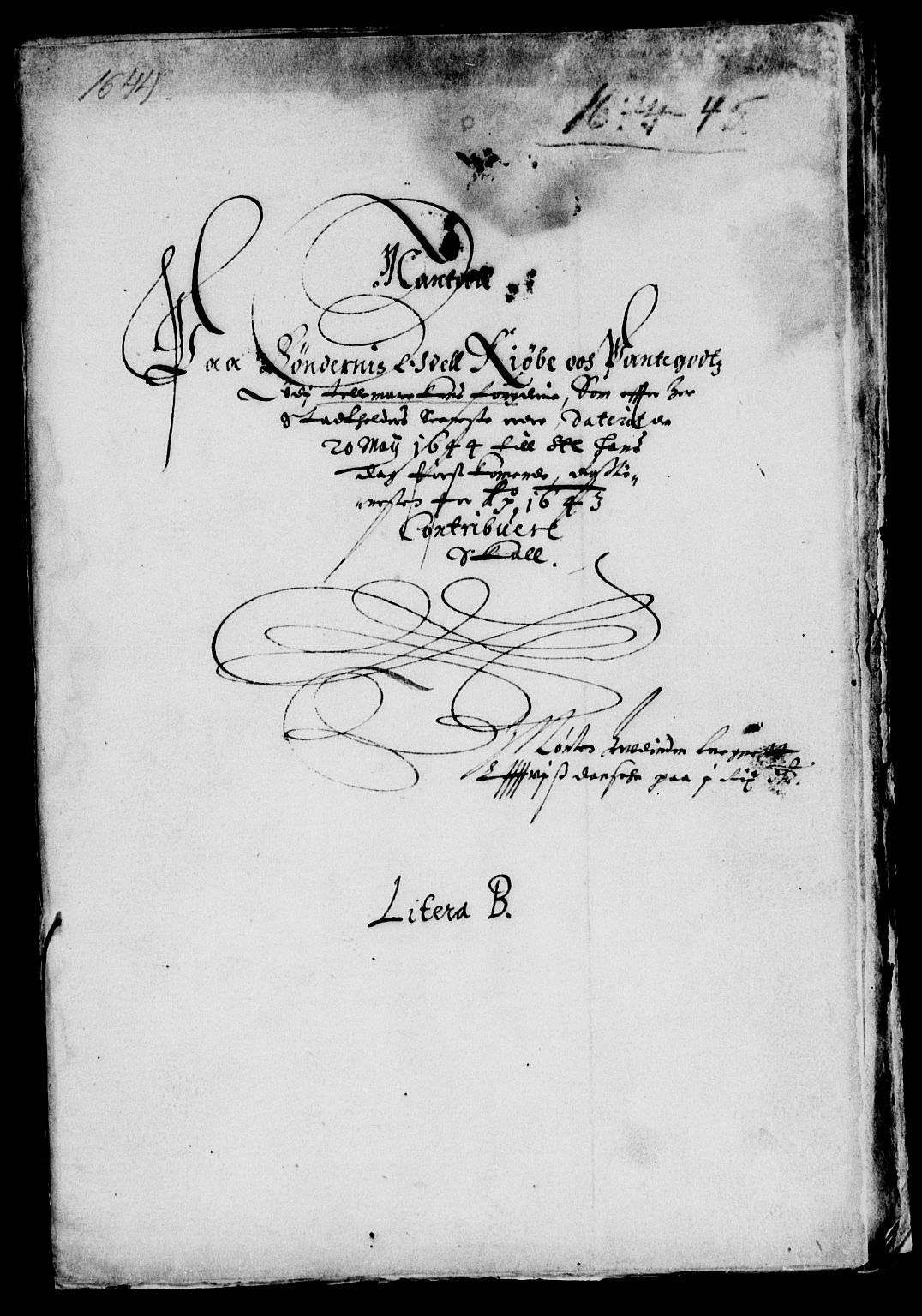 Rentekammeret inntil 1814, Reviderte regnskaper, Lensregnskaper, AV/RA-EA-5023/R/Rb/Rbp/L0031: Bratsberg len, 1644-1645