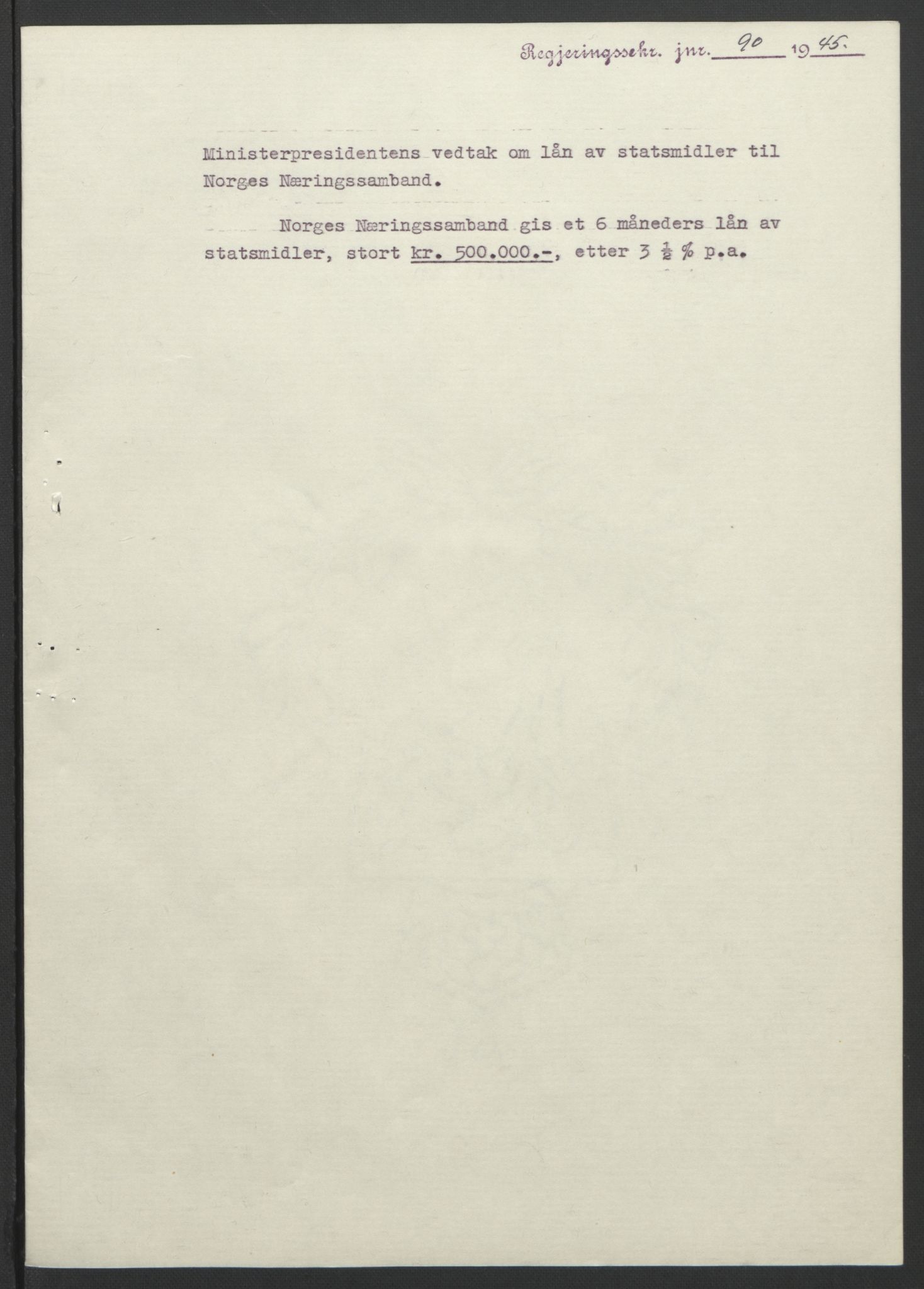 NS-administrasjonen 1940-1945 (Statsrådsekretariatet, de kommisariske statsråder mm), AV/RA-S-4279/D/Db/L0101/0001: -- / Lover og vedtak, 1945, s. 263