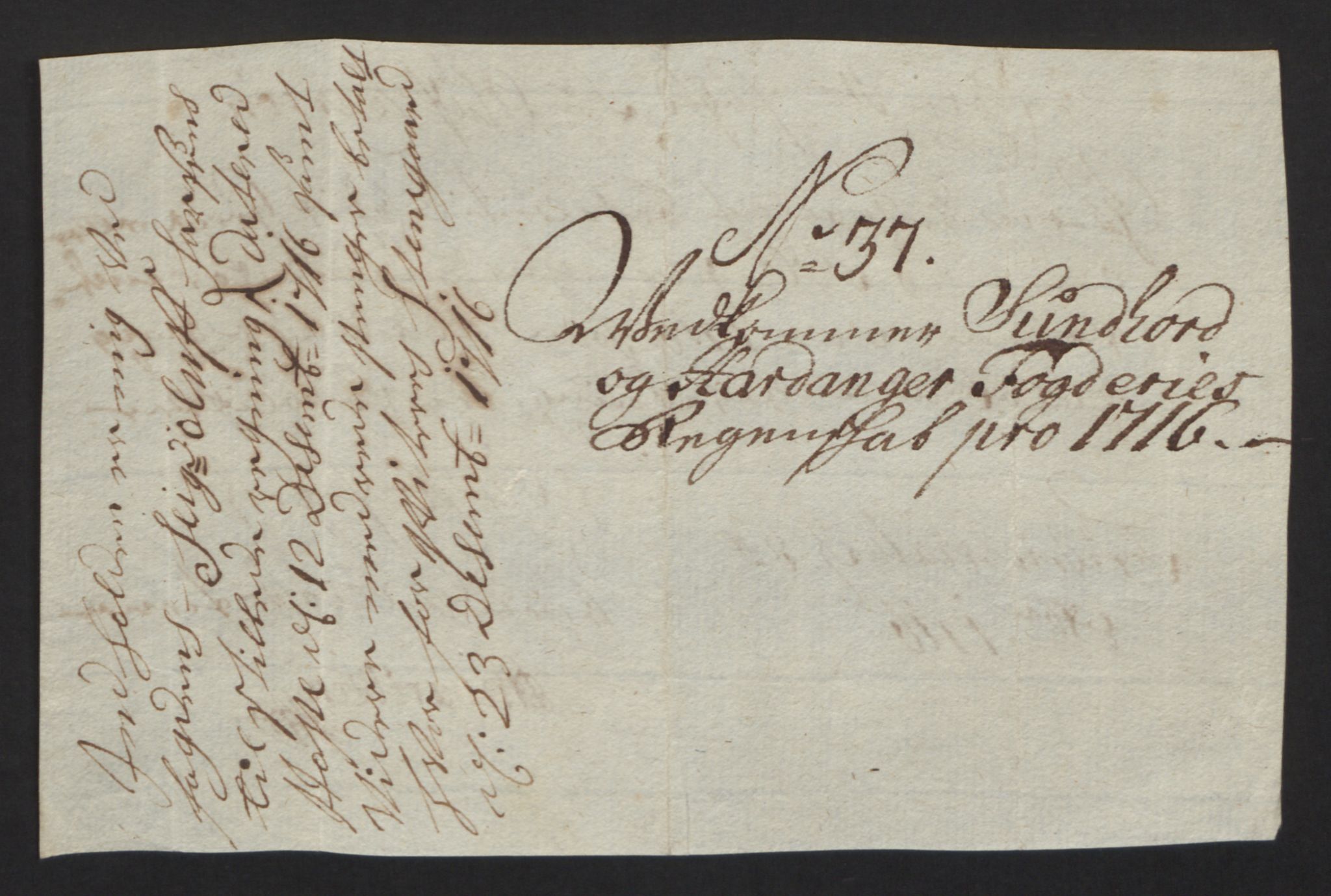 Rentekammeret inntil 1814, Reviderte regnskaper, Fogderegnskap, RA/EA-4092/R48/L2992: Fogderegnskap Sunnhordland og Hardanger, 1716, s. 165
