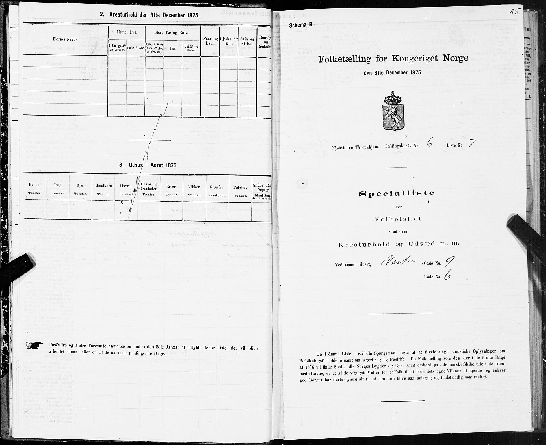 SAT, Folketelling 1875 for 1601 Trondheim kjøpstad, 1875, s. 4015