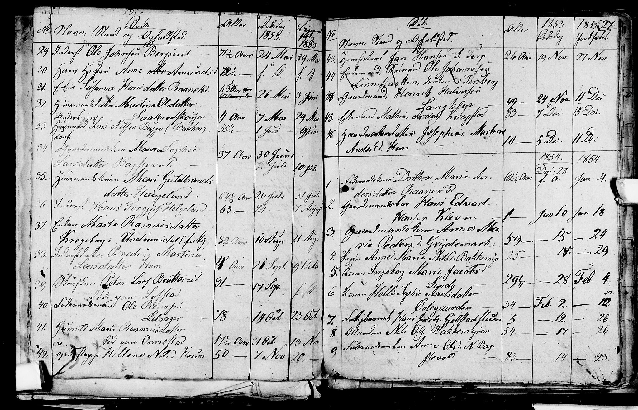 Våle kirkebøker, AV/SAKO-A-334/G/Ga/L0002: Klokkerbok nr. I 2, 1851-1863, s. 26-27