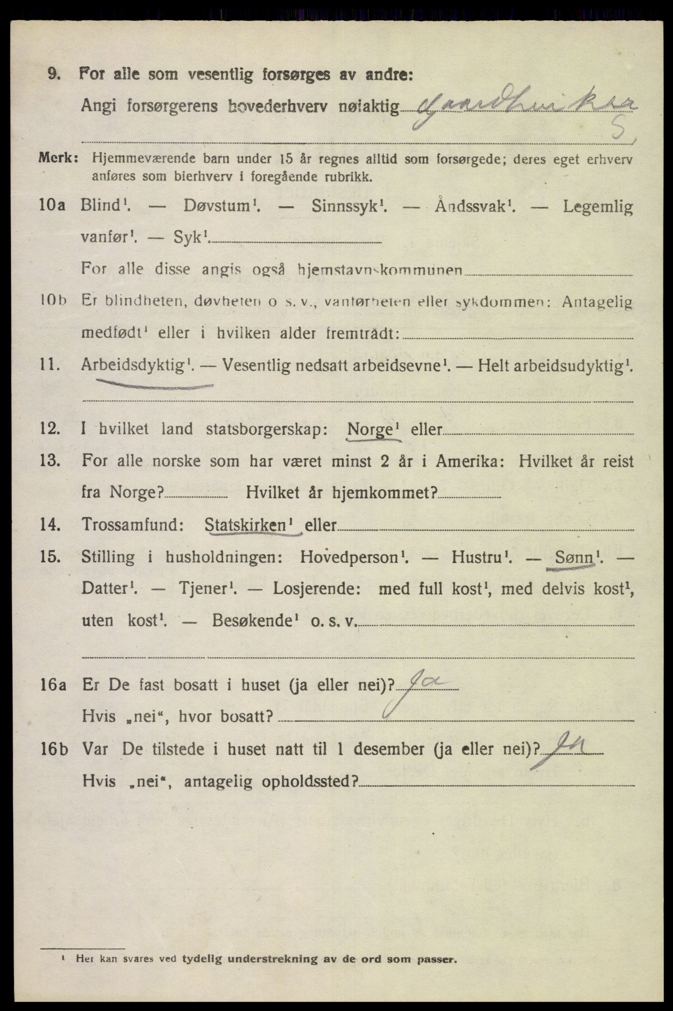 SAK, Folketelling 1920 for 1039 Herad herred, 1920, s. 435