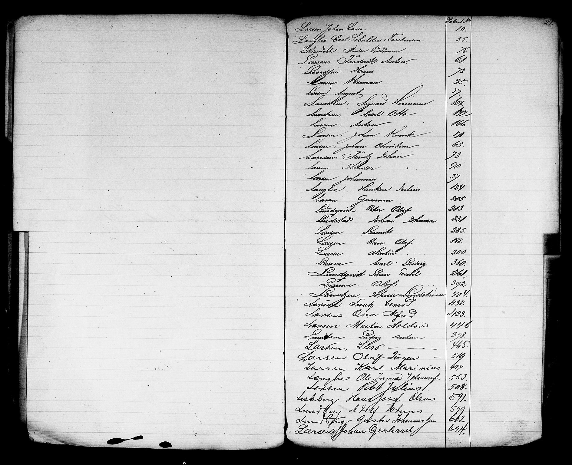 Son mønstringskontor, SAO/A-10569e/F/Fa/L0001: Register til annotasjonsruller, 1860, s. 22