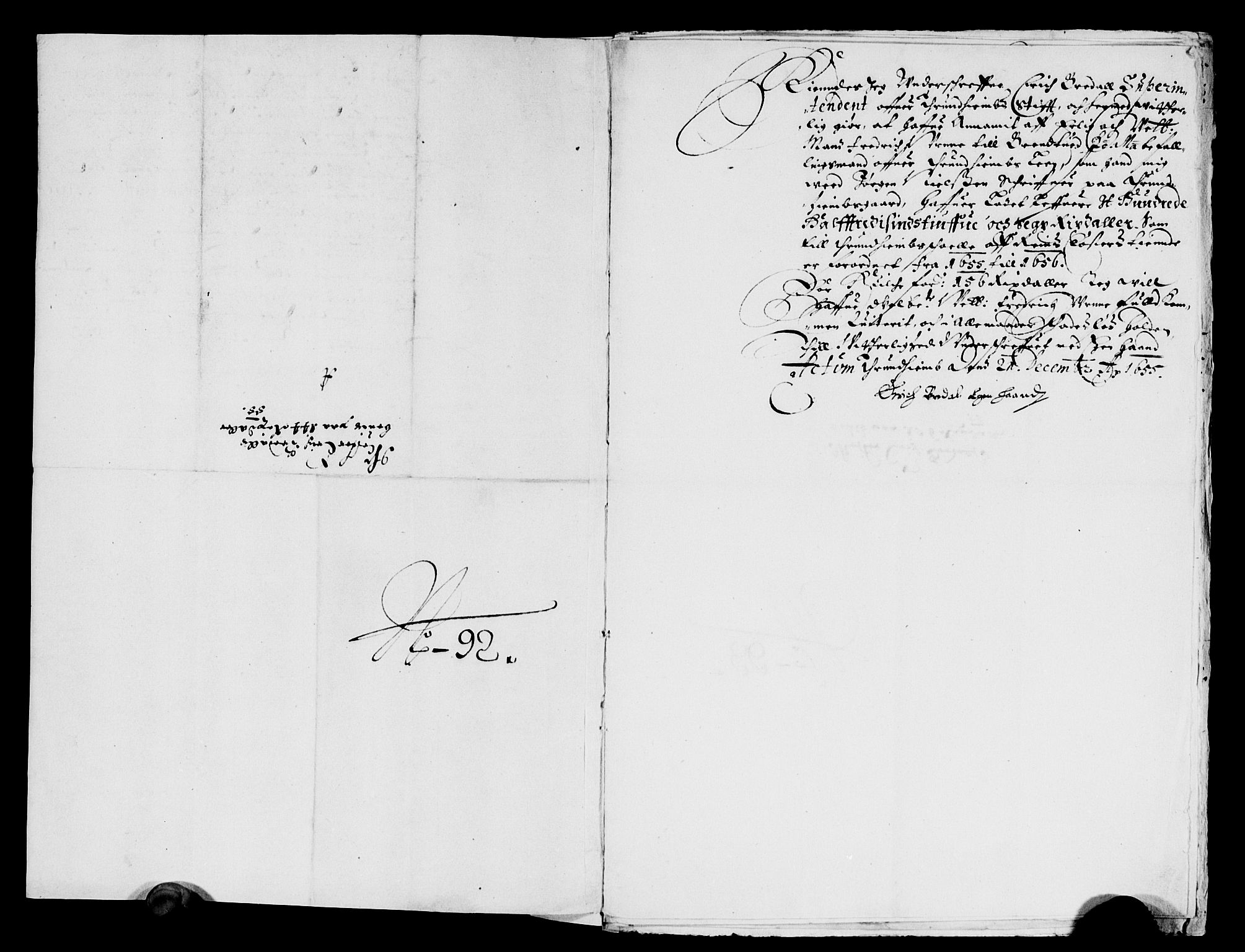 Rentekammeret inntil 1814, Reviderte regnskaper, Lensregnskaper, AV/RA-EA-5023/R/Rb/Rbw/L0120: Trondheim len, 1655-1656