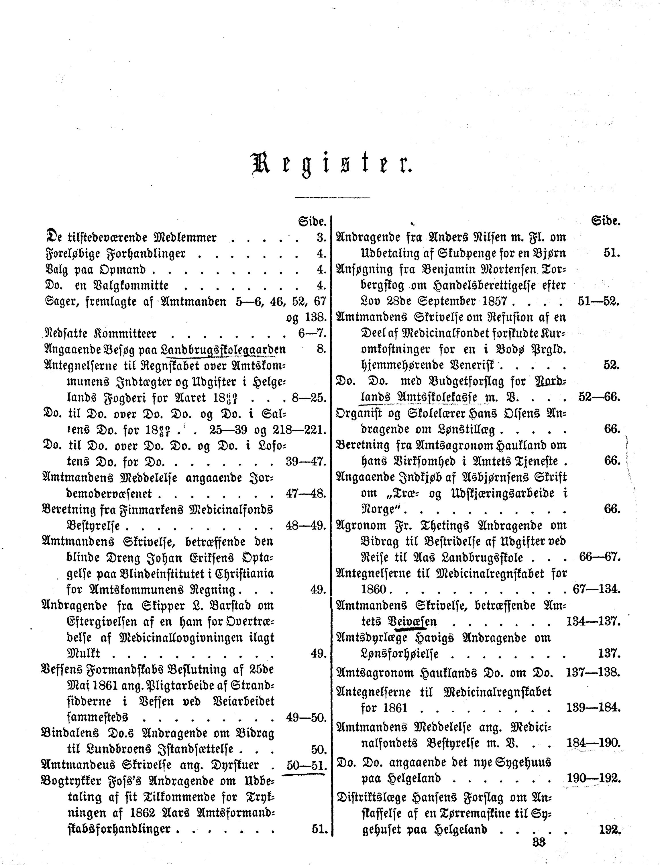 Nordland Fylkeskommune. Fylkestinget, AIN/NFK-17/176/A/Ac/L0004: Fylkestingsforhandlinger 1861-1865, 1861-1865