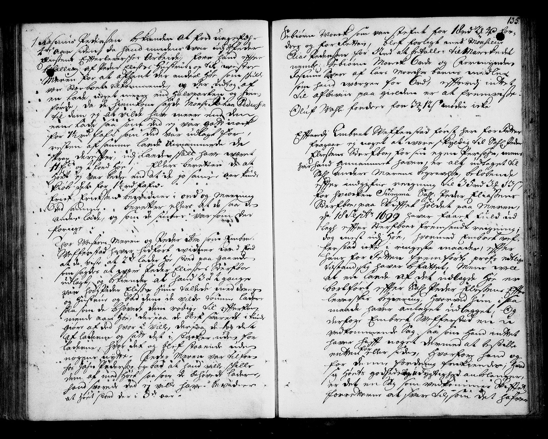 Lier, Røyken og Hurum sorenskriveri, AV/SAKO-A-89/F/Fa/L0039: Tingbok, 1701-1704, s. 135