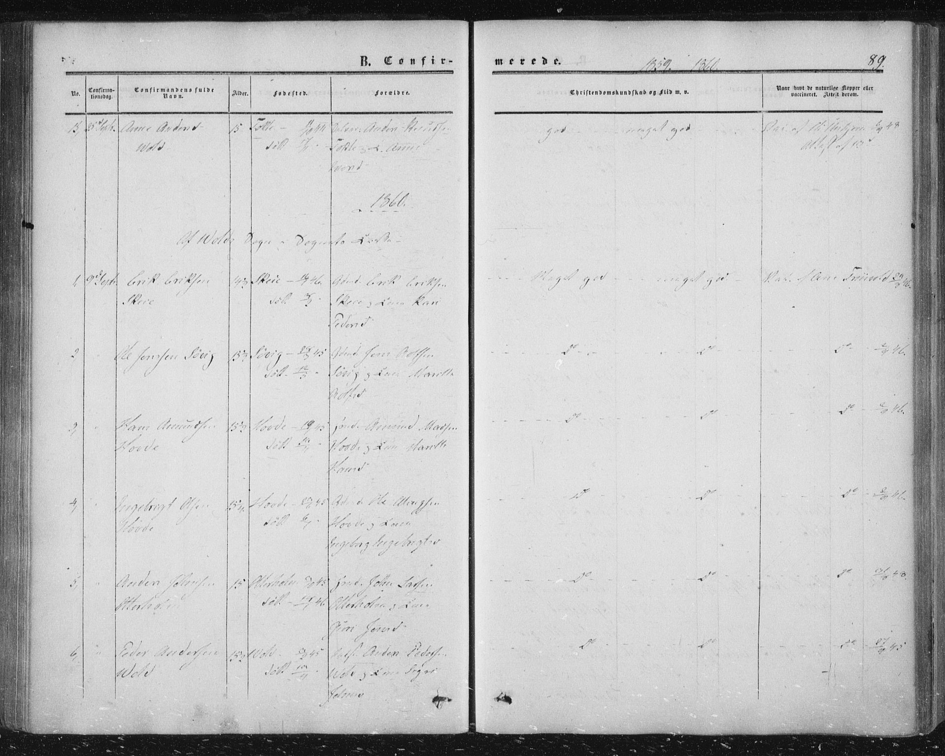 Ministerialprotokoller, klokkerbøker og fødselsregistre - Møre og Romsdal, SAT/A-1454/543/L0562: Ministerialbok nr. 543A02, 1854-1884, s. 89