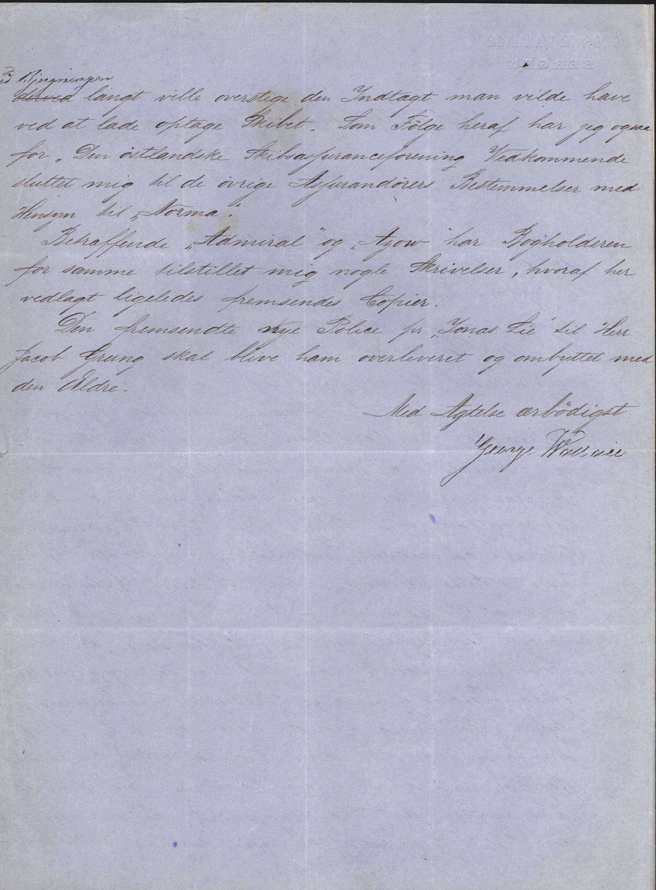 Pa 63 - Østlandske skibsassuranceforening, VEMU/A-1079/G/Ga/L0011/0033: Havaridokumenter / Norma, 1879