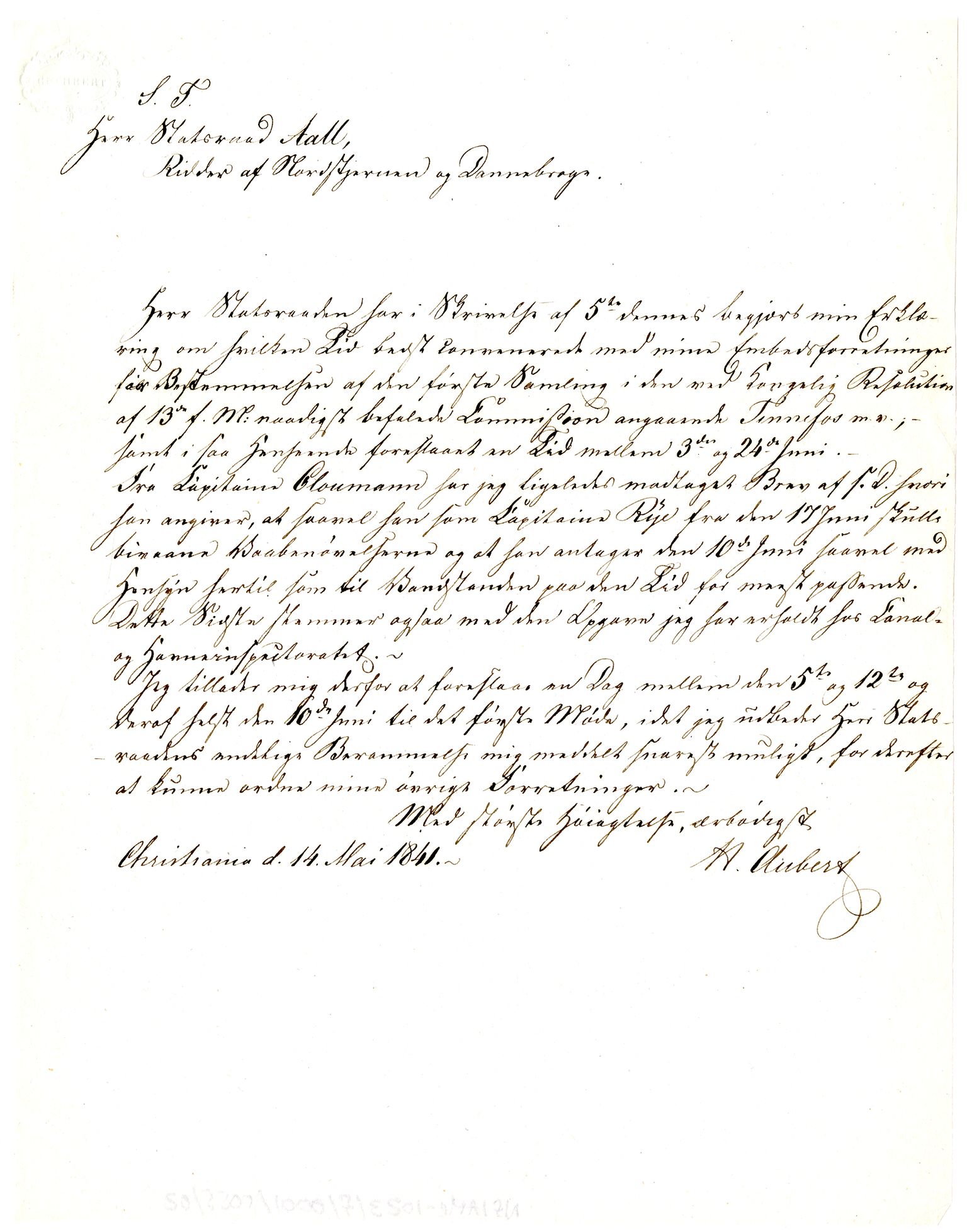 Diderik Maria Aalls brevsamling, NF/Ark-1023/F/L0001: D.M. Aalls brevsamling. A - B, 1738-1889, s. 642