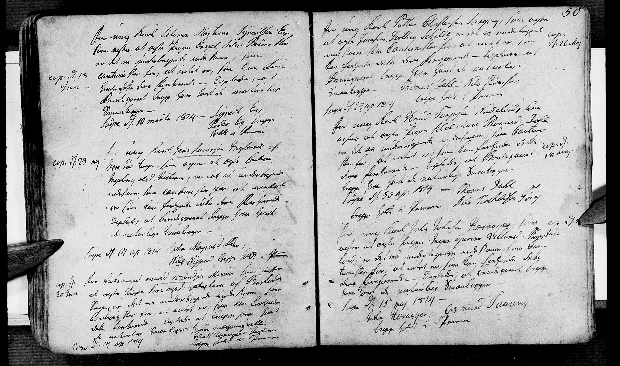 Søgne sokneprestkontor, AV/SAK-1111-0037/F/Fa/Fab/L0007: Ministerialbok nr. A 7, 1791-1851, s. 50
