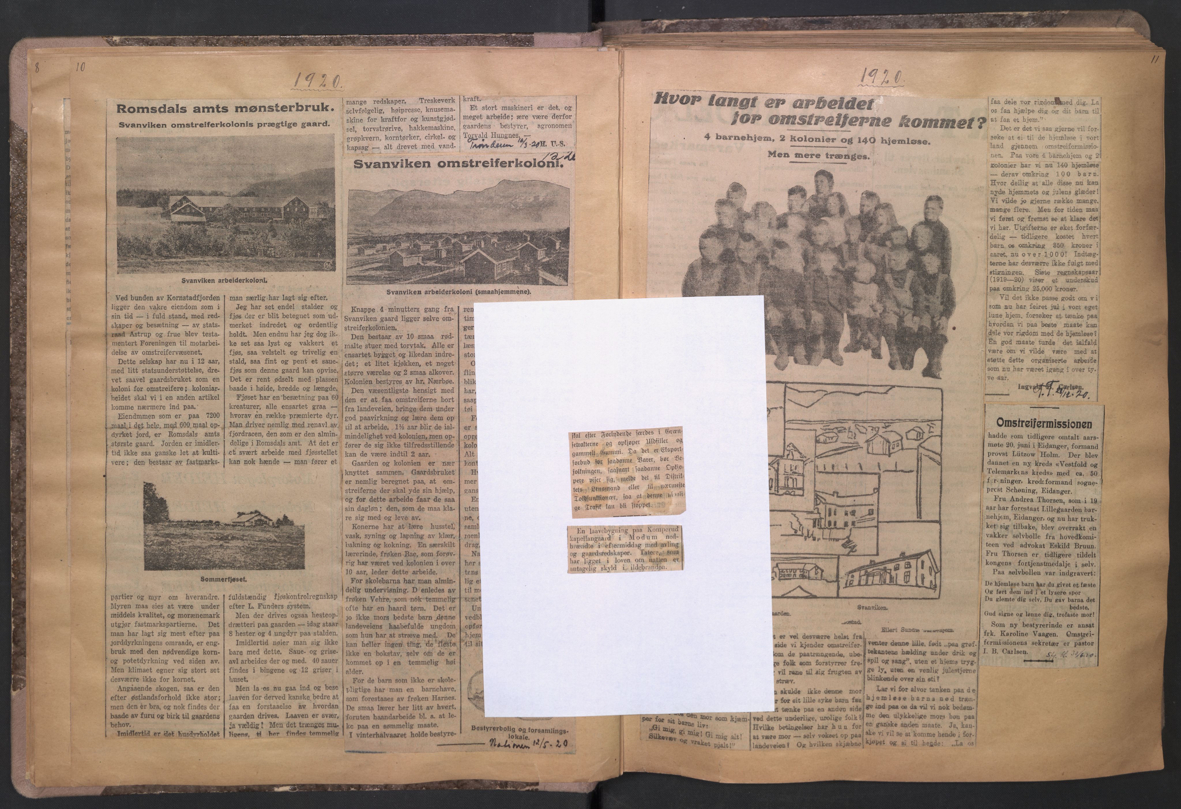 Norsk Misjon Blant Hjemløse, AV/RA-PA-0793/F/Fv/L0535: Utklipp, 1919-1924