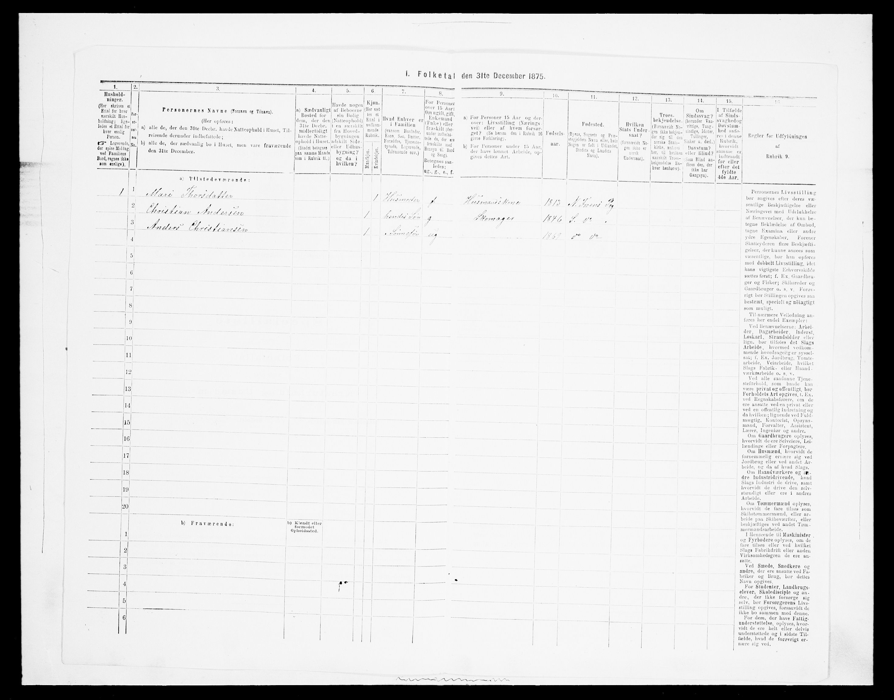 SAH, Folketelling 1875 for 0519P Sør-Fron prestegjeld, 1875, s. 693