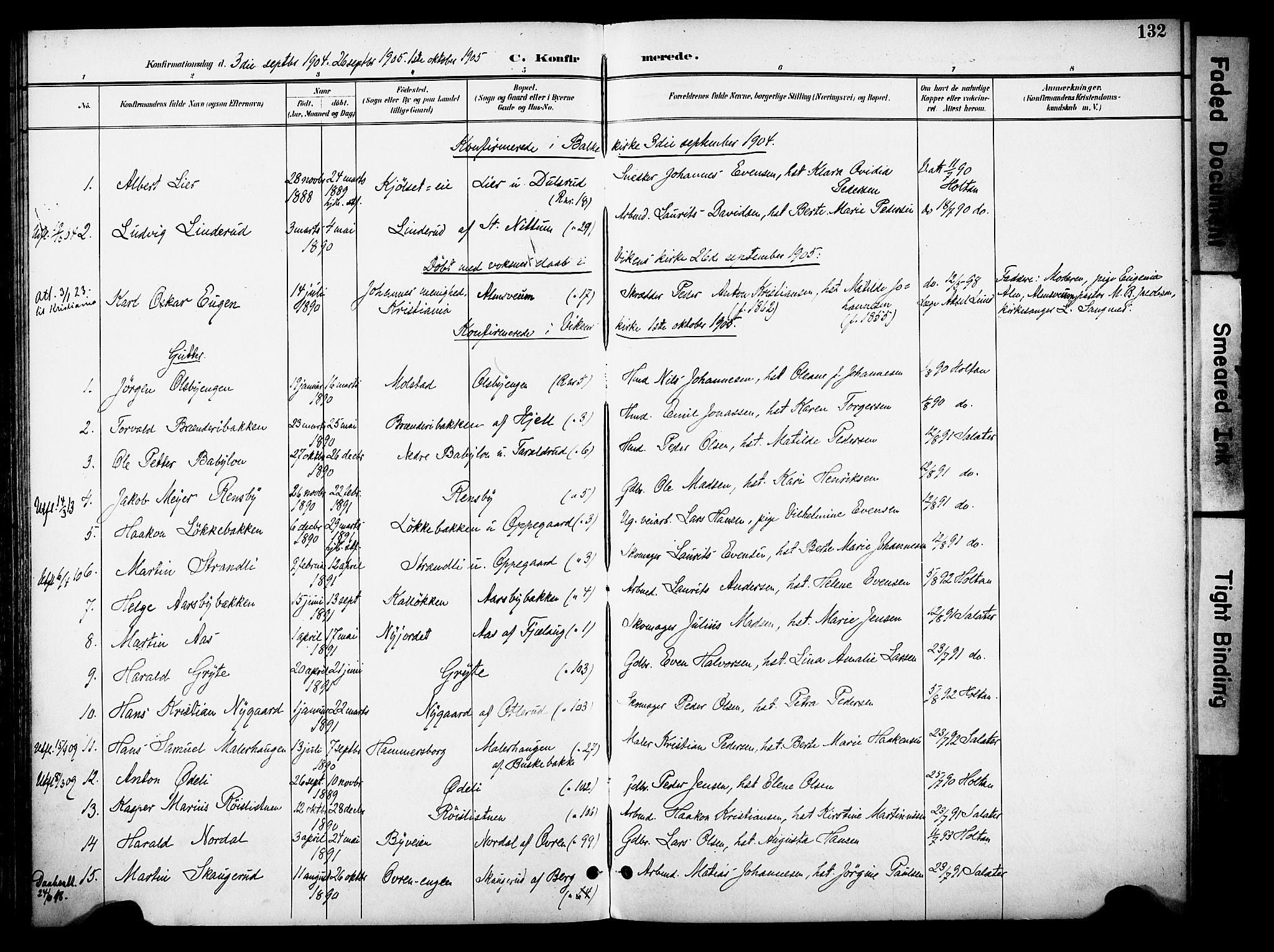 Østre Toten prestekontor, AV/SAH-PREST-104/H/Ha/Haa/L0009: Ministerialbok nr. 9, 1897-1913, s. 132