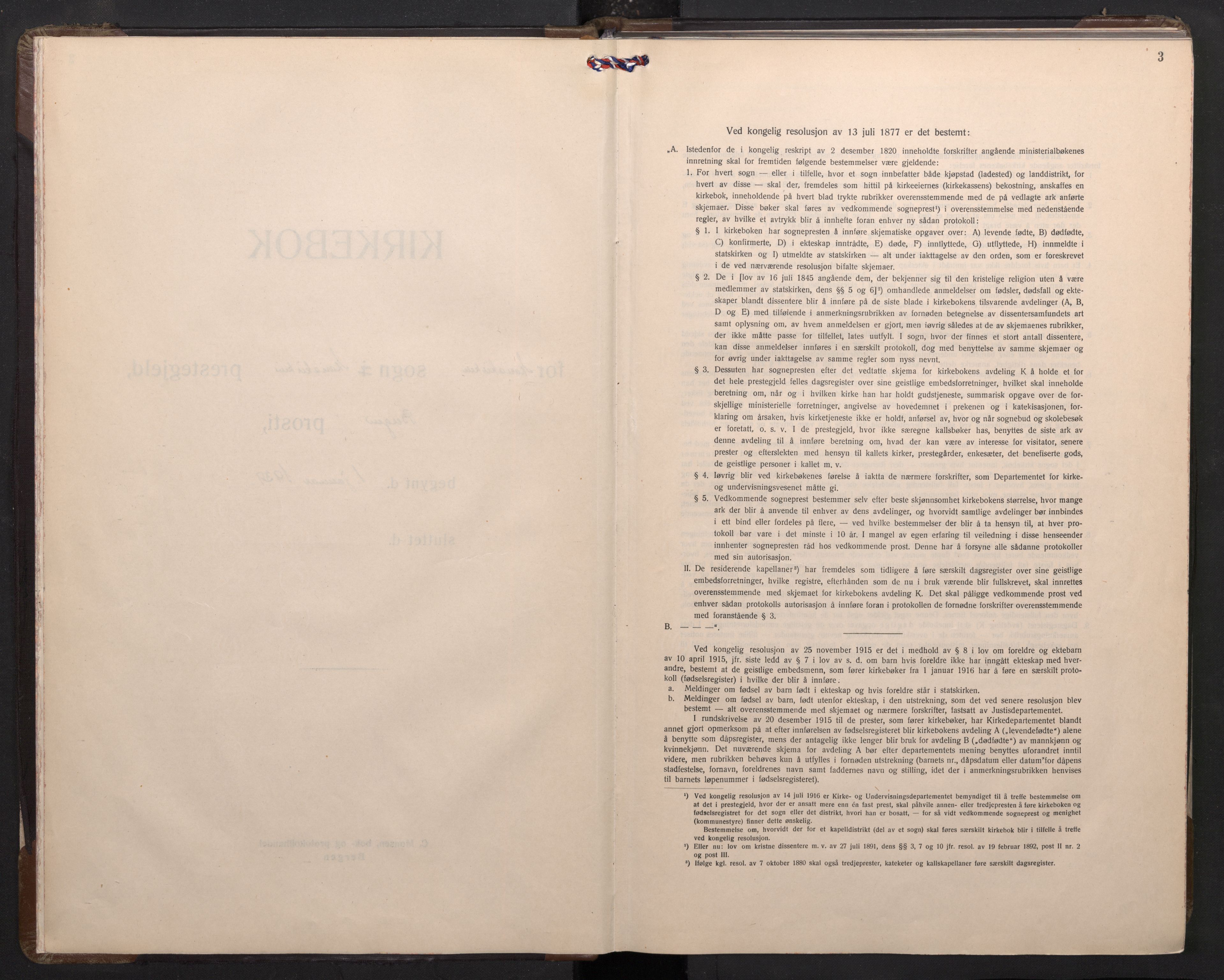 Mariakirken Sokneprestembete, SAB/A-76901/H/Haa/L0019: Ministerialbok nr. D 1, 1939-1963, s. 2b-3a