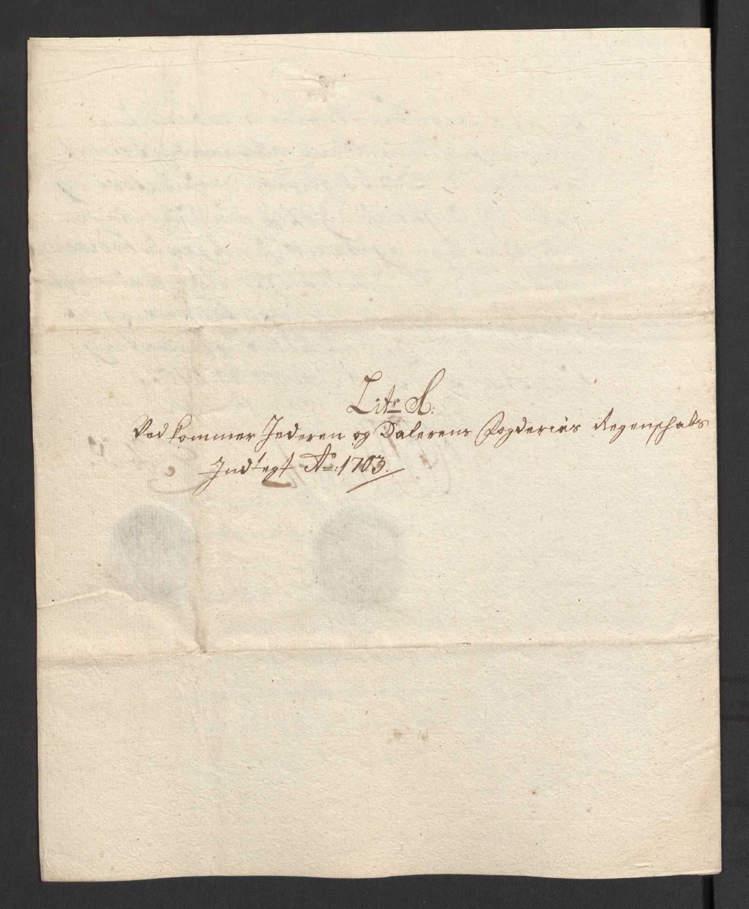 Rentekammeret inntil 1814, Reviderte regnskaper, Fogderegnskap, RA/EA-4092/R46/L2732: Fogderegnskap Jæren og Dalane, 1703-1704, s. 24