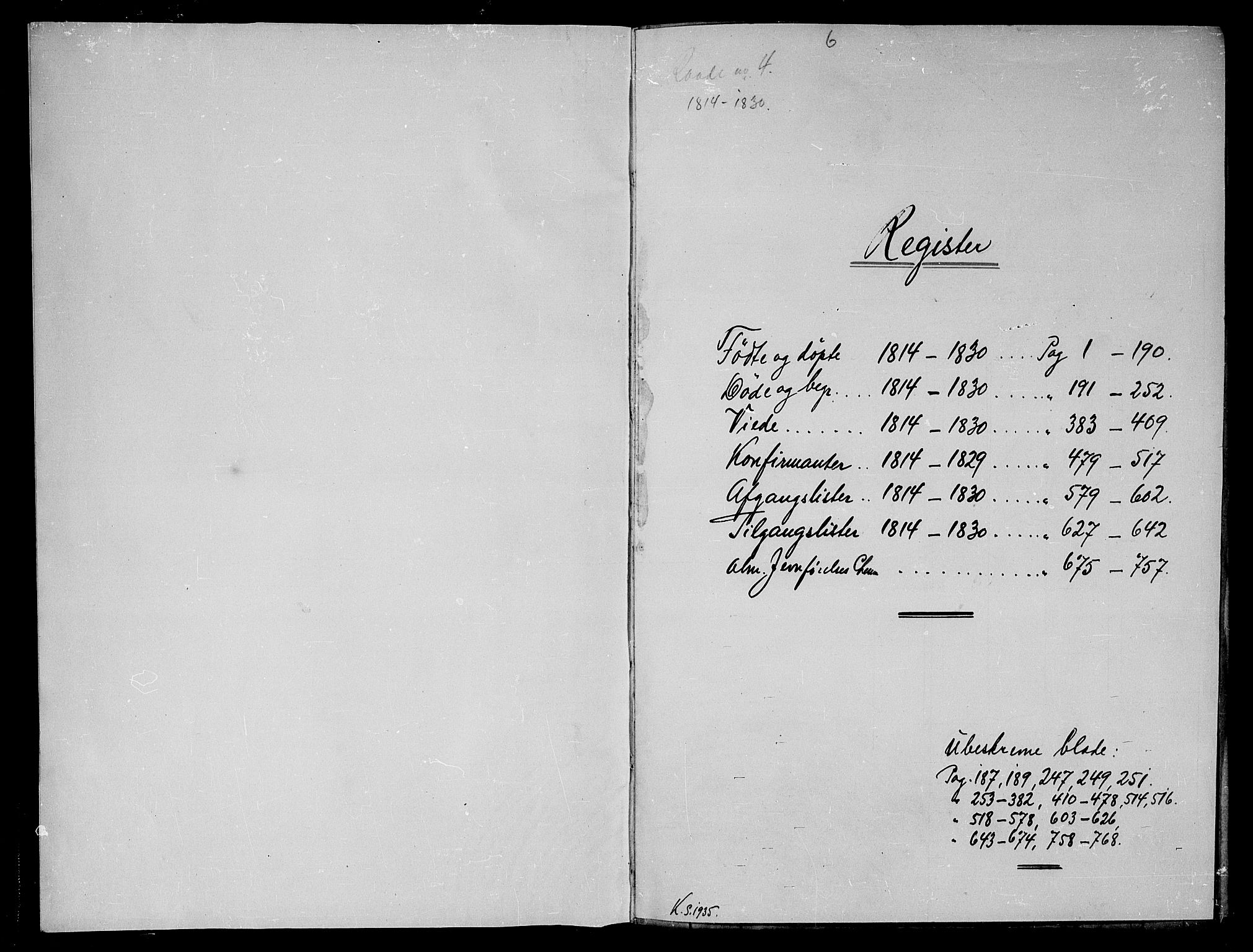 Råde prestekontor kirkebøker, AV/SAO-A-2009/F/Fa/L0004: Ministerialbok nr. 4, 1814-1830