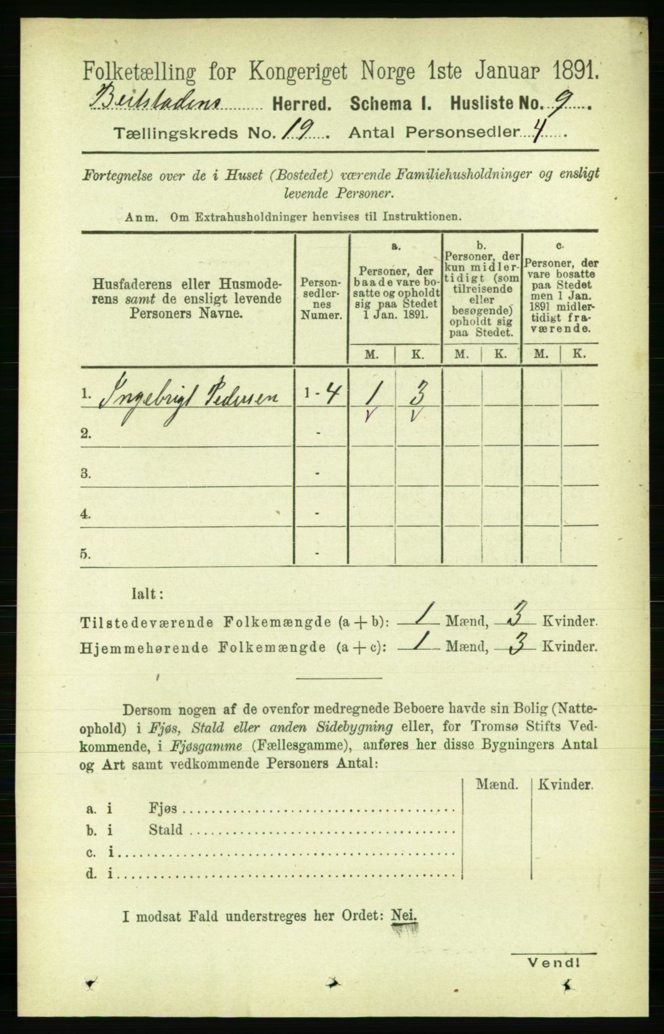 RA, Folketelling 1891 for 1727 Beitstad herred, 1891, s. 4779