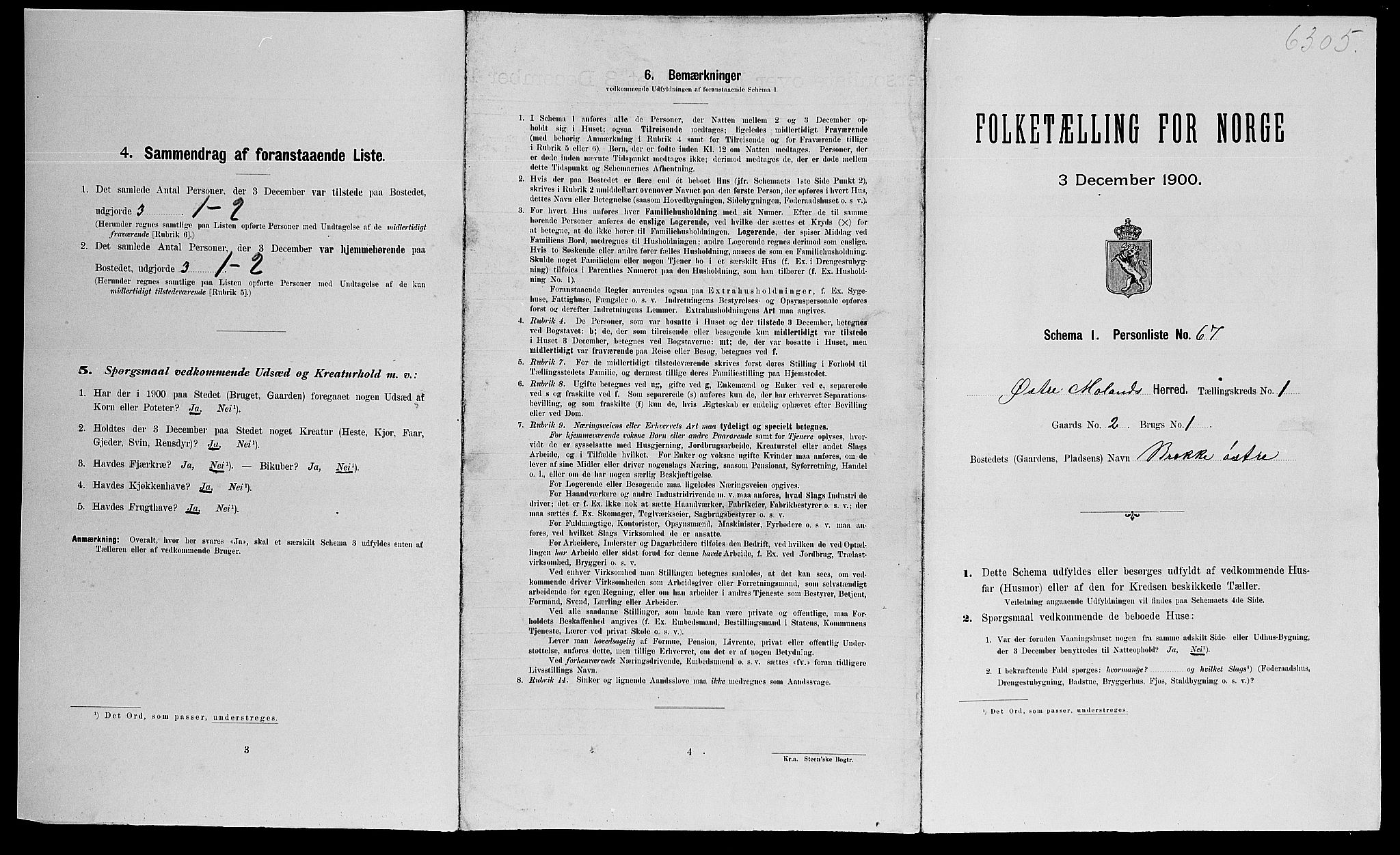 SAK, Folketelling 1900 for 0918 Austre Moland herred, 1900, s. 208