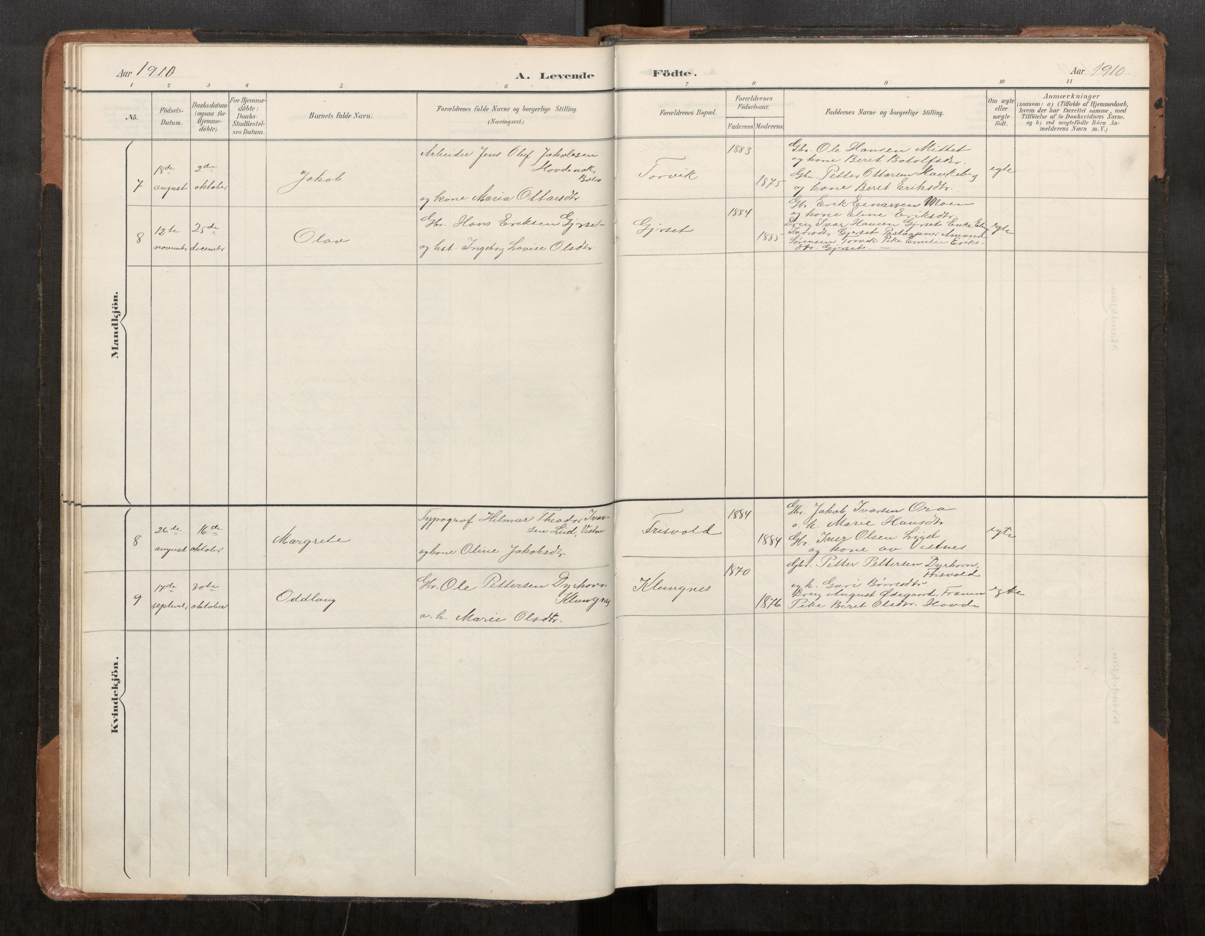 Ministerialprotokoller, klokkerbøker og fødselsregistre - Møre og Romsdal, AV/SAT-A-1454/542/L0561: Klokkerbok nr. 542C03, 1893-1931