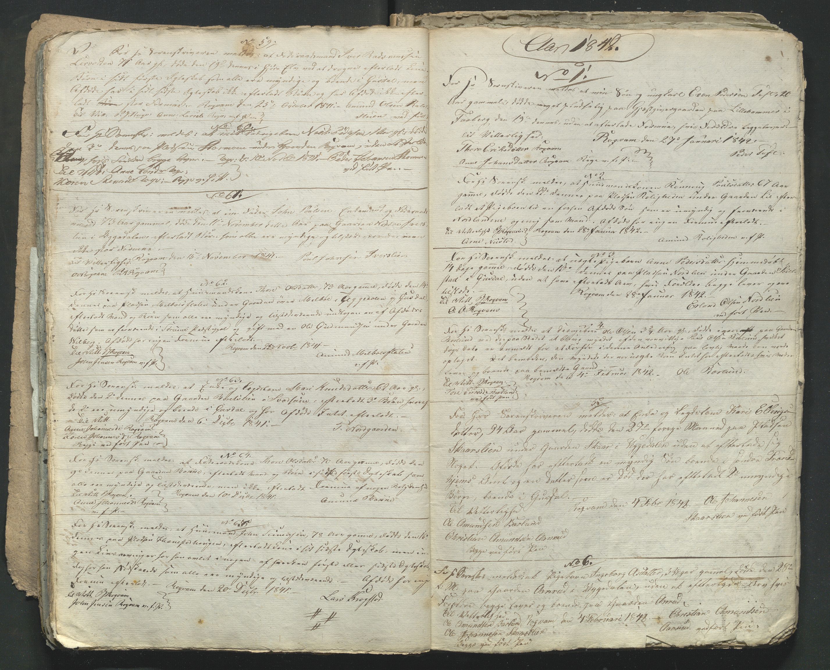Gausdal lensmannskontor (nedlagt 31.10.1909), AV/SAH-PGG-013/H/Ha/Haa/L0001/0001: Dødsfallsprotokoller / Dødsfallsprotokoll, 1832-1861