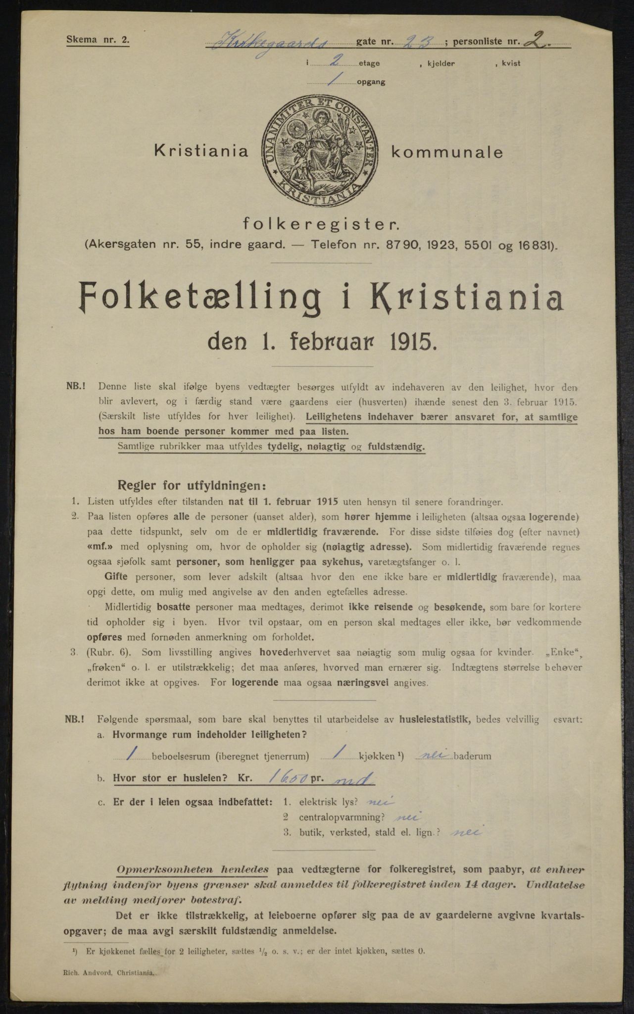 OBA, Kommunal folketelling 1.2.1915 for Kristiania, 1915, s. 50411