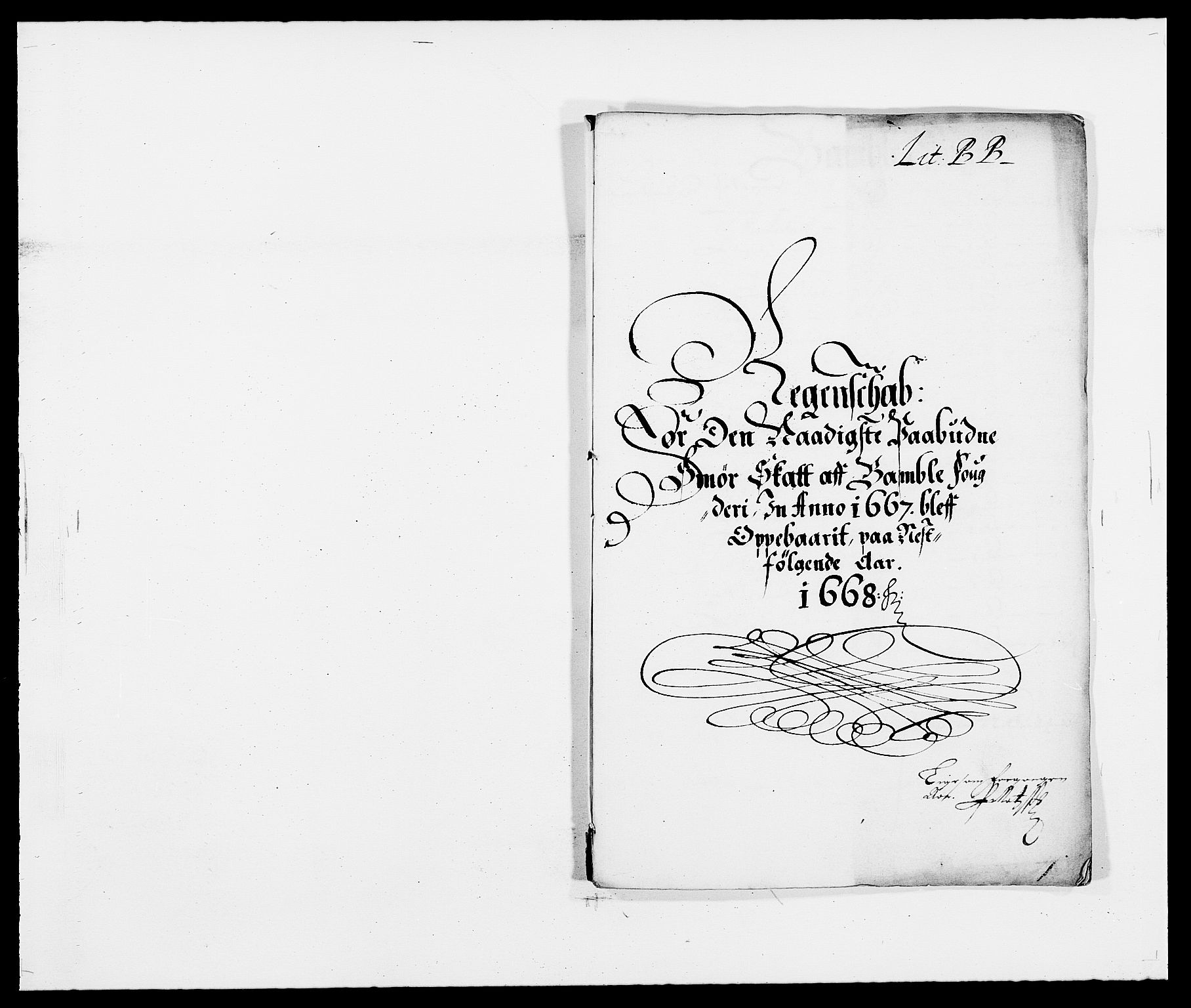 Rentekammeret inntil 1814, Reviderte regnskaper, Fogderegnskap, AV/RA-EA-4092/R34/L2039: Fogderegnskap Bamble, 1662-1669, s. 237