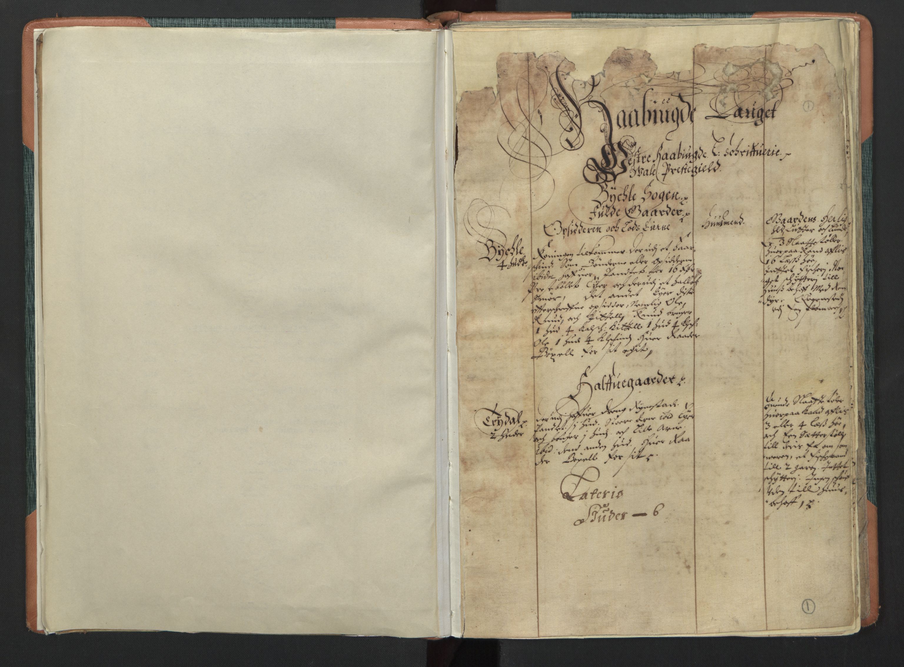 Rentekammeret inntil 1814, Realistisk ordnet avdeling, RA/EA-4070/L/L0020/0003: Agder lagdømme: / Alminnelig jordebok. Råbyggelag, 1661, s. 1a