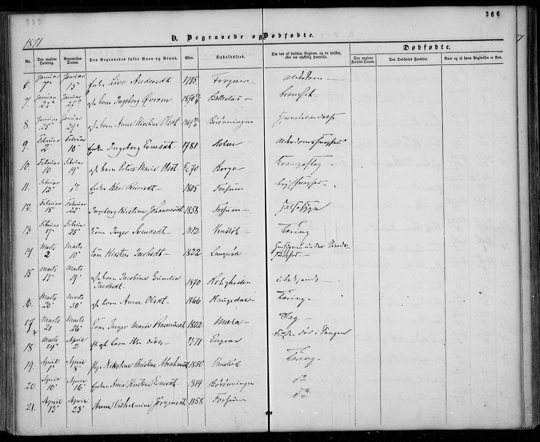 Gjerpen kirkebøker, AV/SAKO-A-265/F/Fa/L0008b: Ministerialbok nr. I 8B, 1857-1871, s. 366