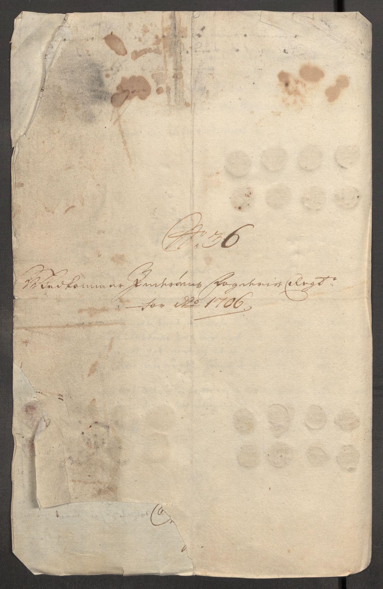 Rentekammeret inntil 1814, Reviderte regnskaper, Fogderegnskap, RA/EA-4092/R63/L4315: Fogderegnskap Inderøy, 1706-1707, s. 263