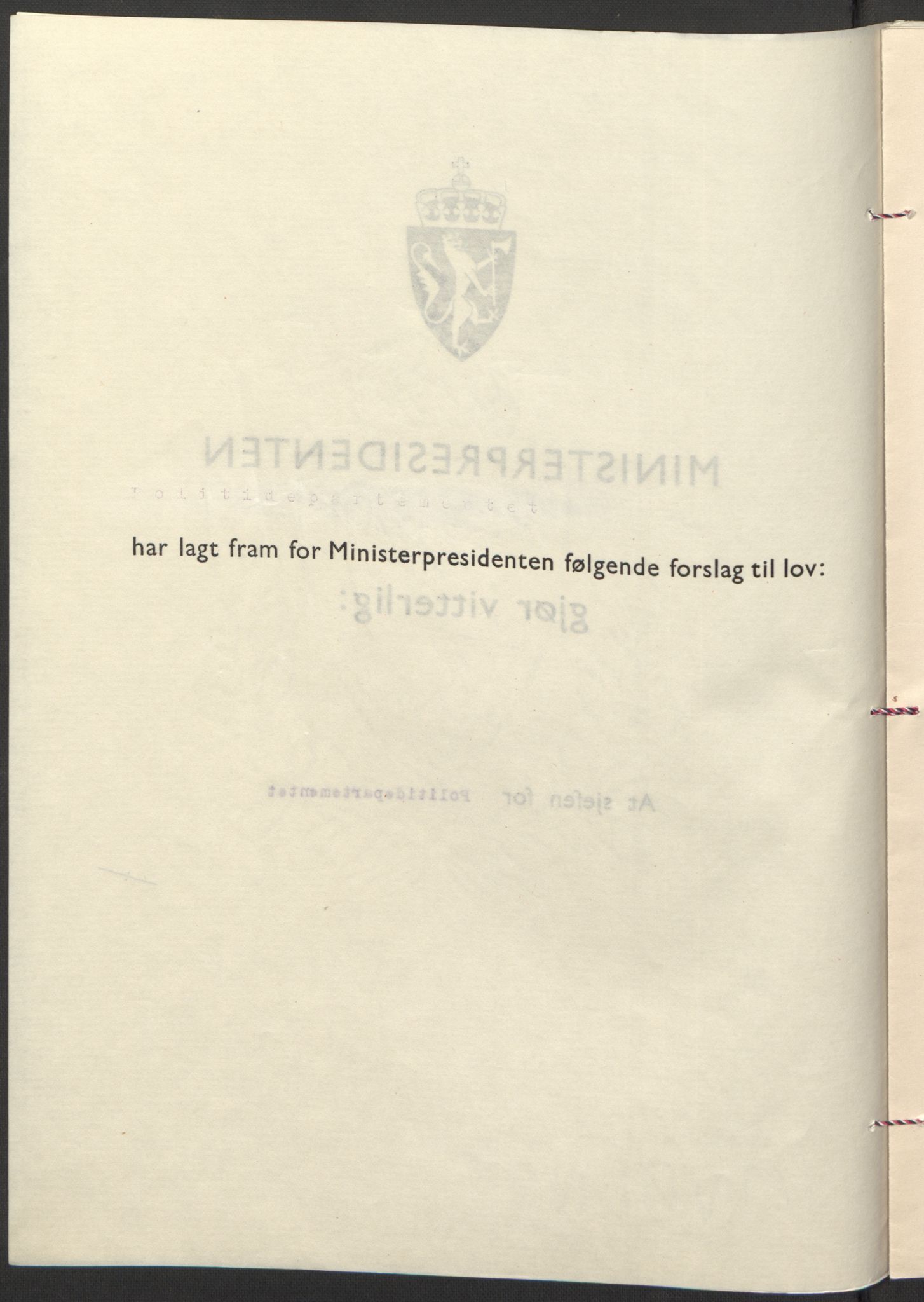 NS-administrasjonen 1940-1945 (Statsrådsekretariatet, de kommisariske statsråder mm), RA/S-4279/D/Db/L0098: Lover II, 1942, s. 82