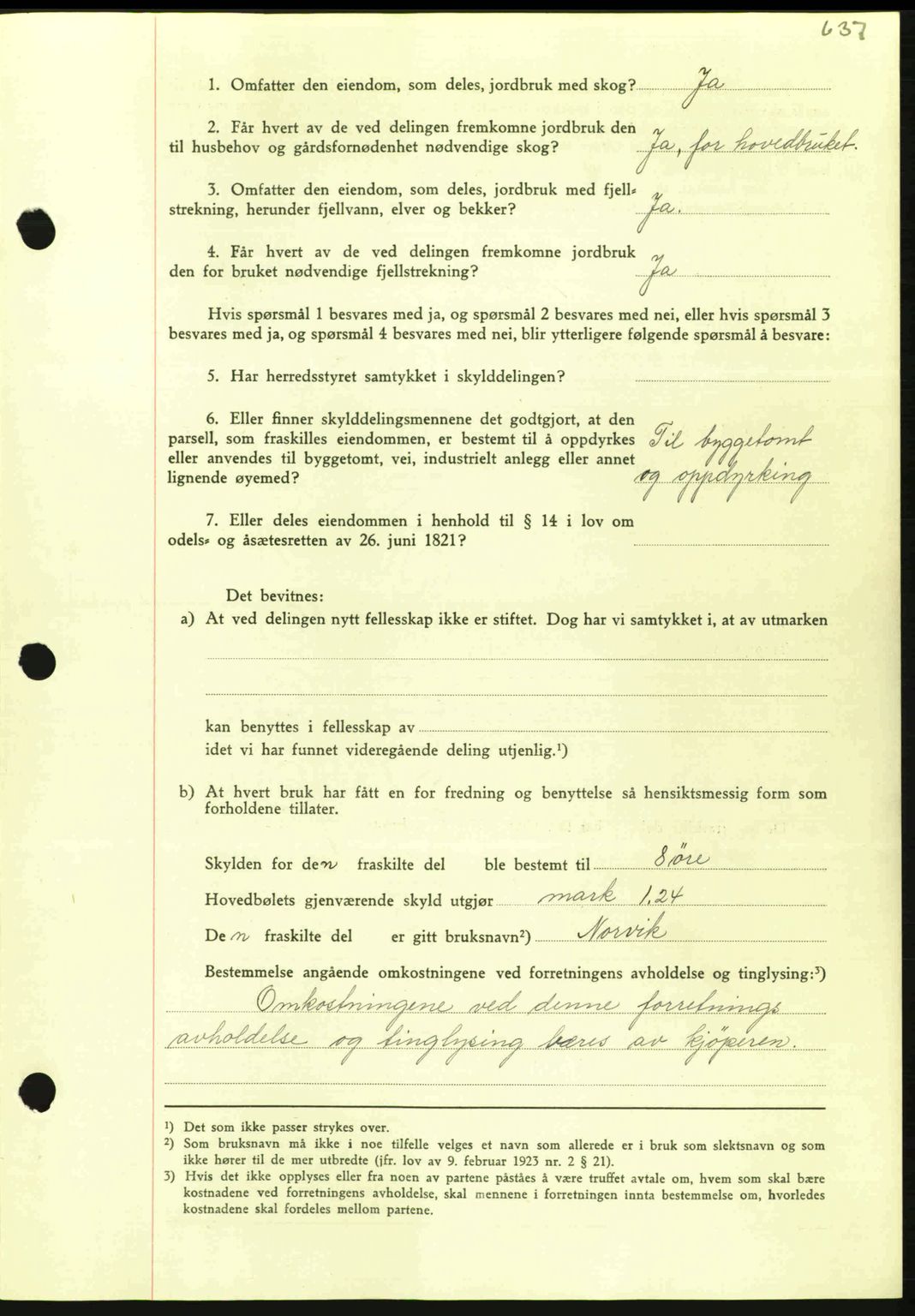 Nordmøre sorenskriveri, AV/SAT-A-4132/1/2/2Ca: Pantebok nr. A92, 1942-1942, Dagboknr: 1187/1942