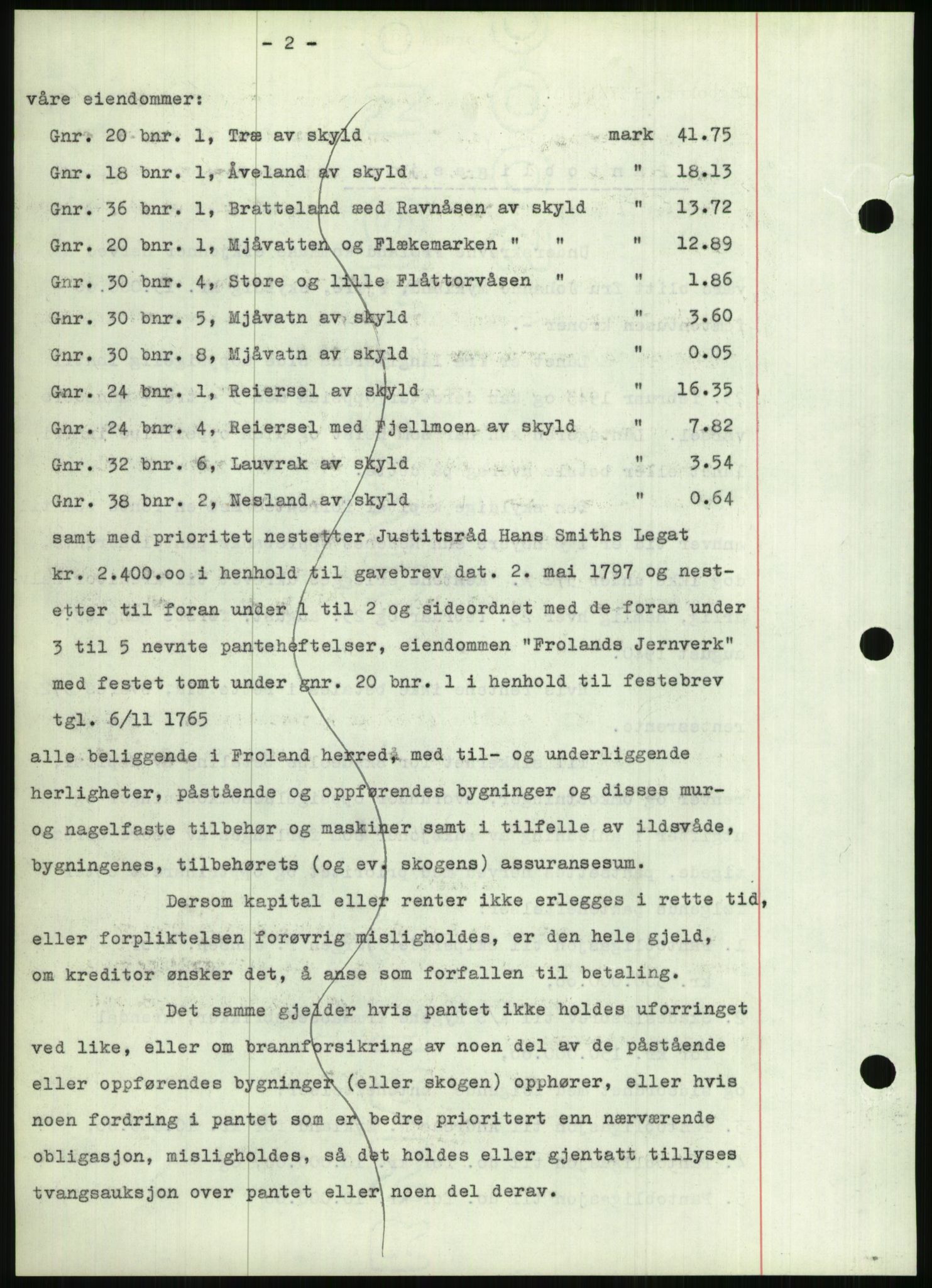 Nedenes sorenskriveri, AV/SAK-1221-0006/G/Gb/Gbb/L0001: Pantebok nr. I, 1939-1942, Dagboknr: 137/1940