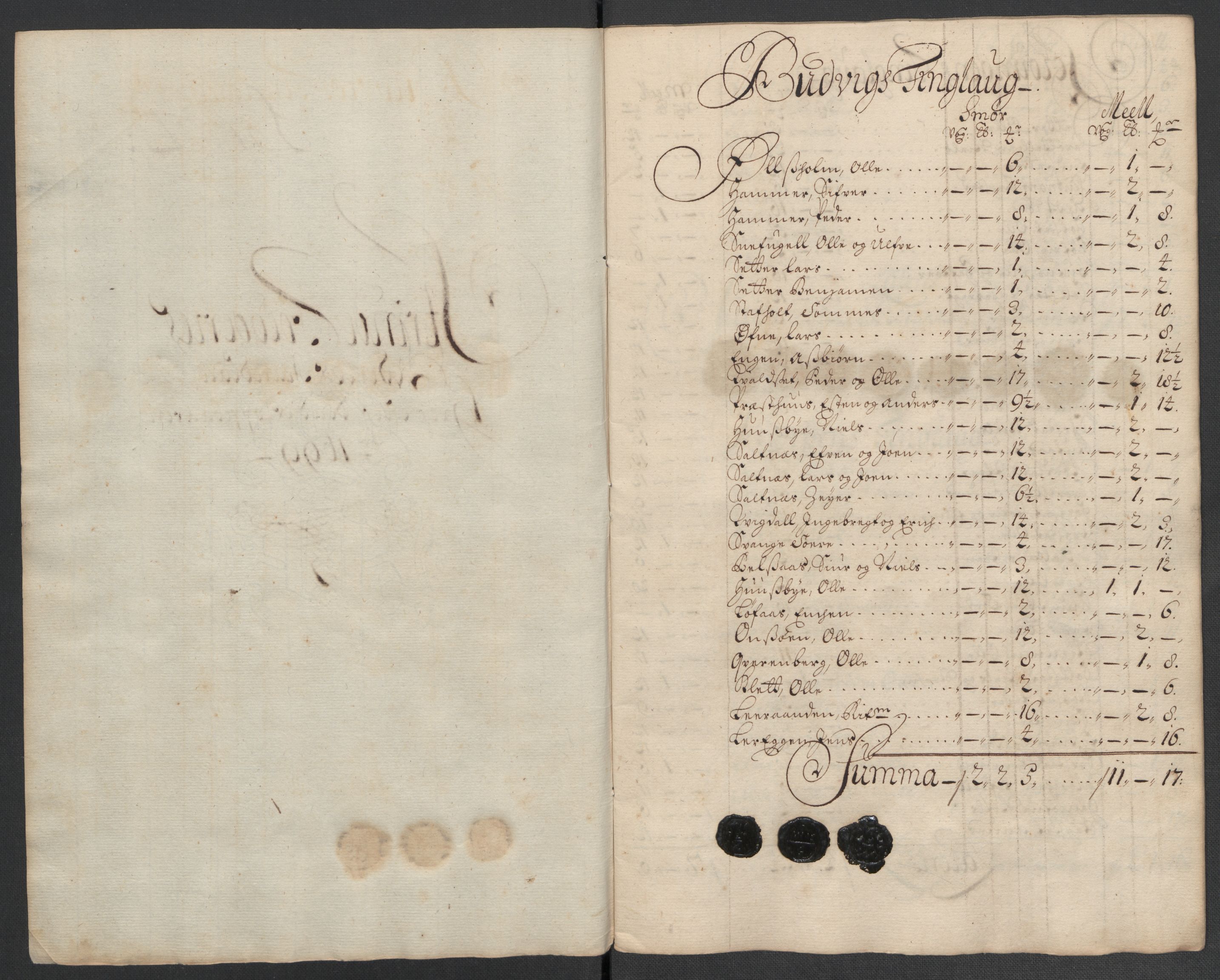 Rentekammeret inntil 1814, Reviderte regnskaper, Fogderegnskap, AV/RA-EA-4092/R61/L4107: Fogderegnskap Strinda og Selbu, 1698-1700, s. 268