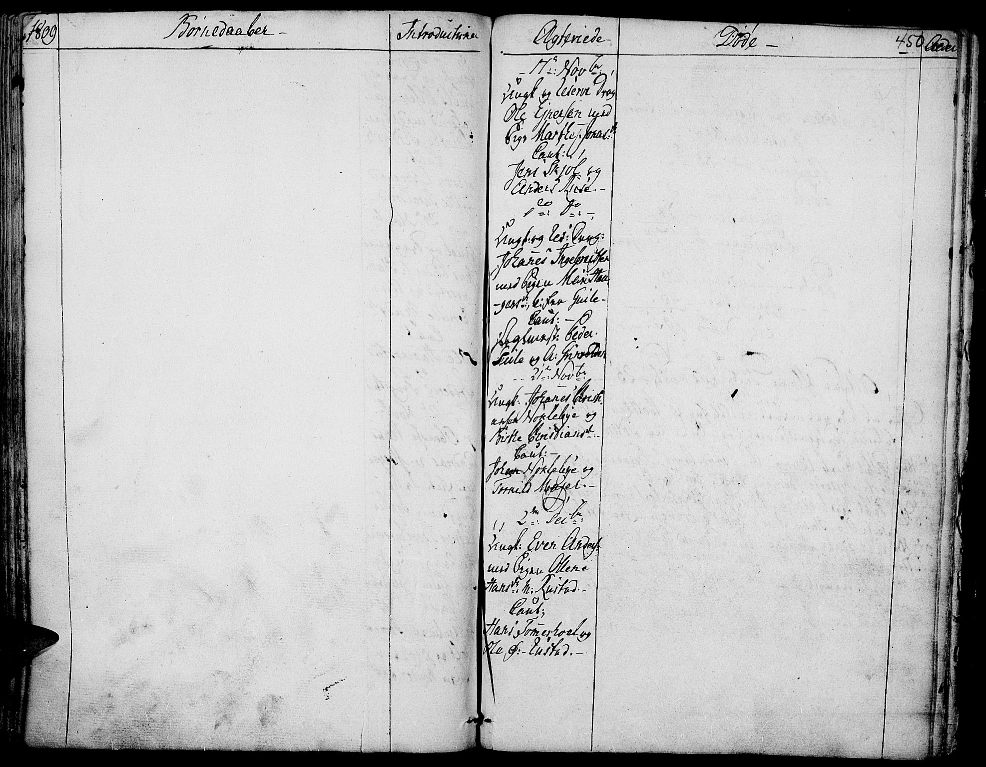 Toten prestekontor, SAH/PREST-102/H/Ha/Haa/L0007: Ministerialbok nr. 7, 1794-1809, s. 450